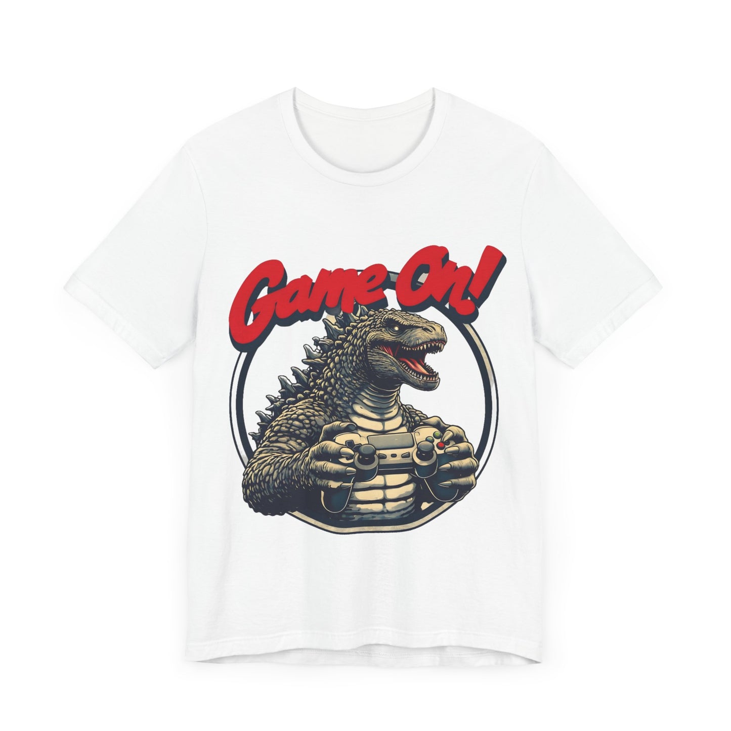Retro Gamer Tee, Unisex Short Sleeve Shirt, Game On Graphic Tee, Video Game Fan Gift, Casual Gaming Apparel