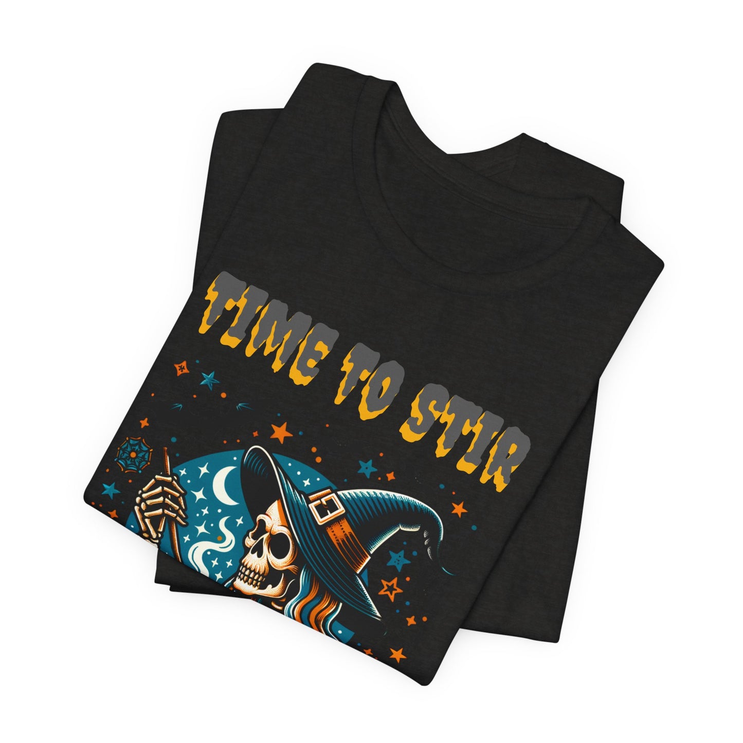 Witchy Tee, Halloween Shirt, Stir the Pot T-Shirt, Unisex Jersey, Cauldron Brewing