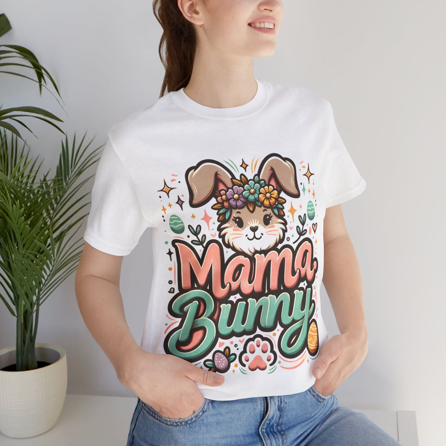 Mama Bunny Graphic Tee, Easter Shirt, Spring Fashion, Mom T-Shirt, Cute Bunny Apparel, Gifts for Mothers