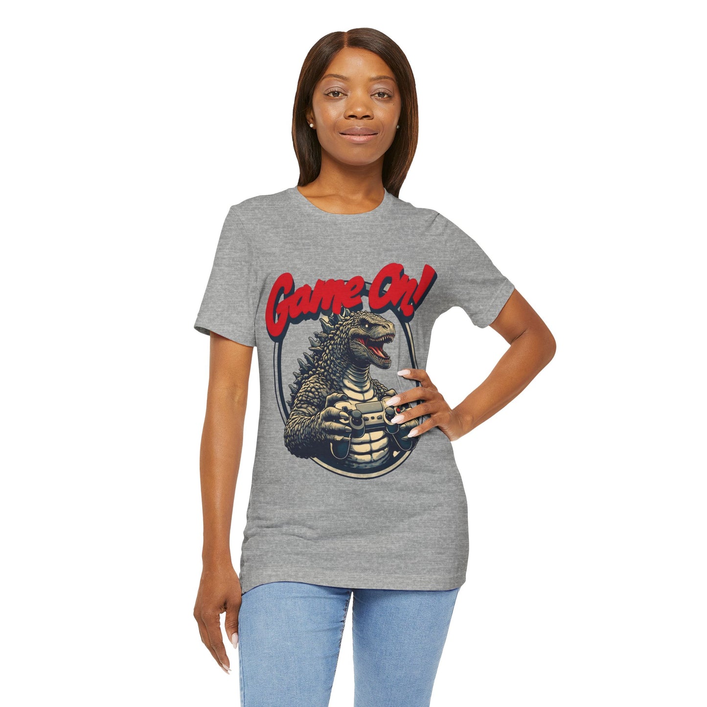 Retro Gamer Tee, Unisex Short Sleeve Shirt, Game On Graphic Tee, Video Game Fan Gift, Casual Gaming Apparel