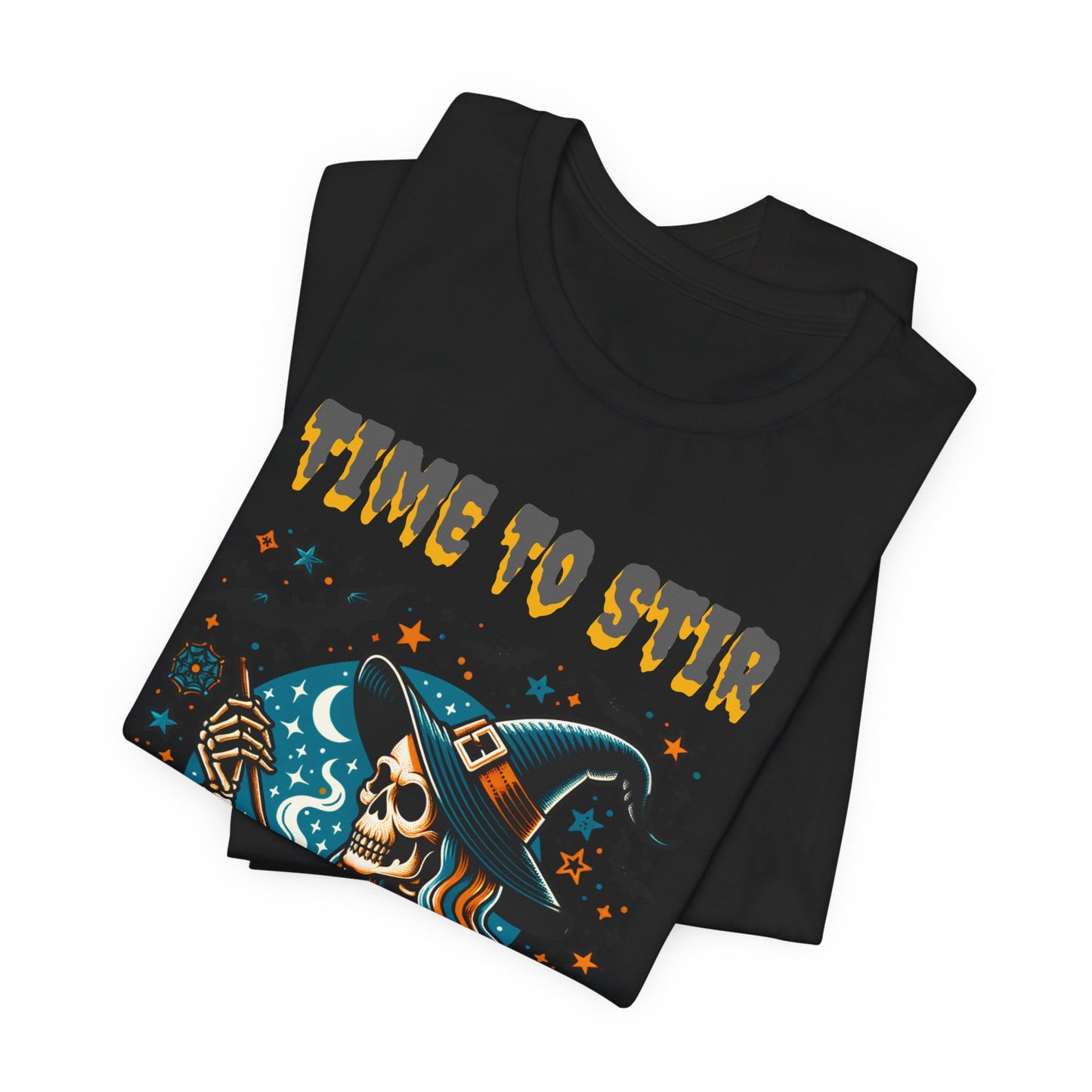 Witchy Tee, Halloween Shirt, Stir the Pot T-Shirt, Unisex Jersey, Cauldron Brewing
