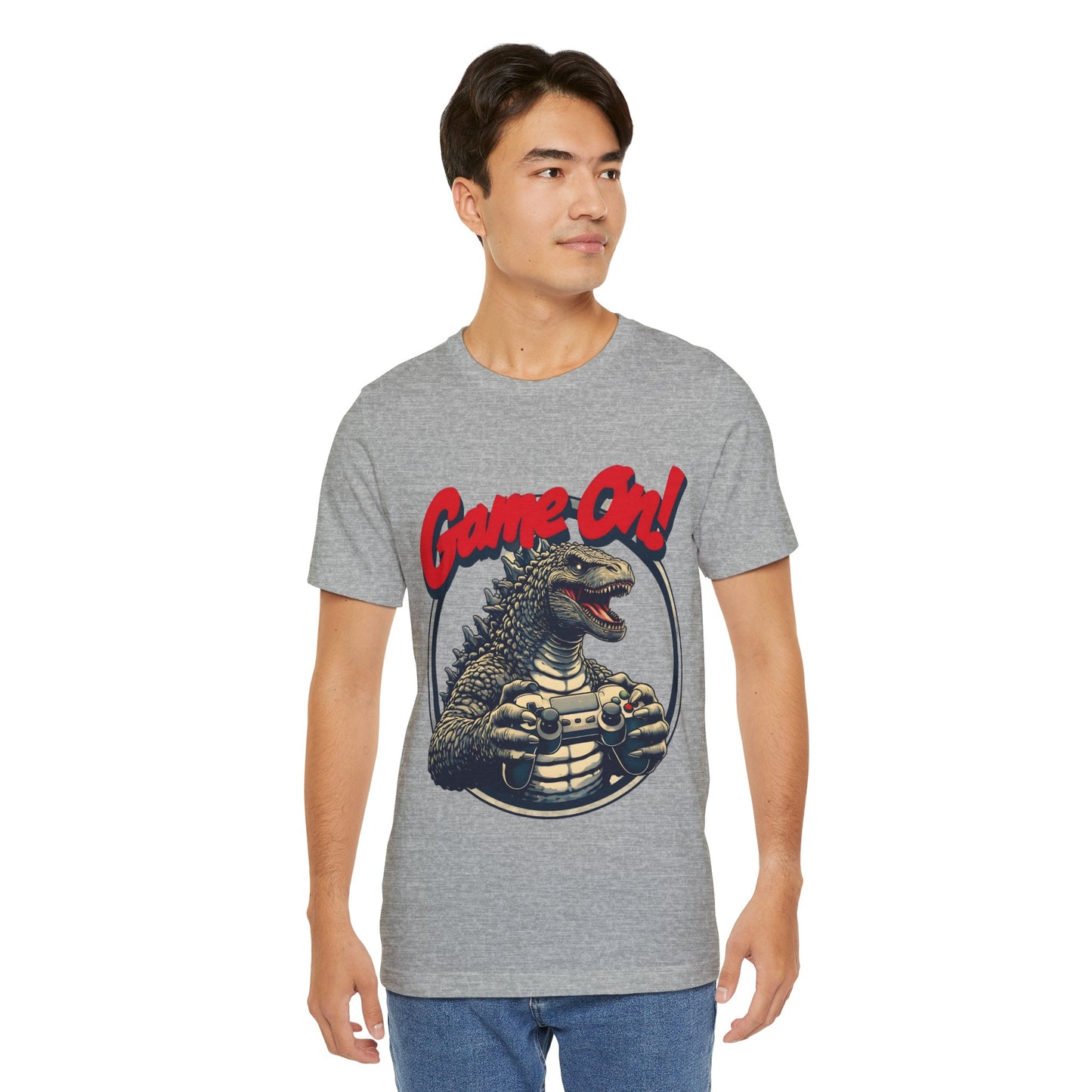 Retro Gamer Tee, Unisex Short Sleeve Shirt, Game On Graphic Tee, Video Game Fan Gift, Casual Gaming Apparel