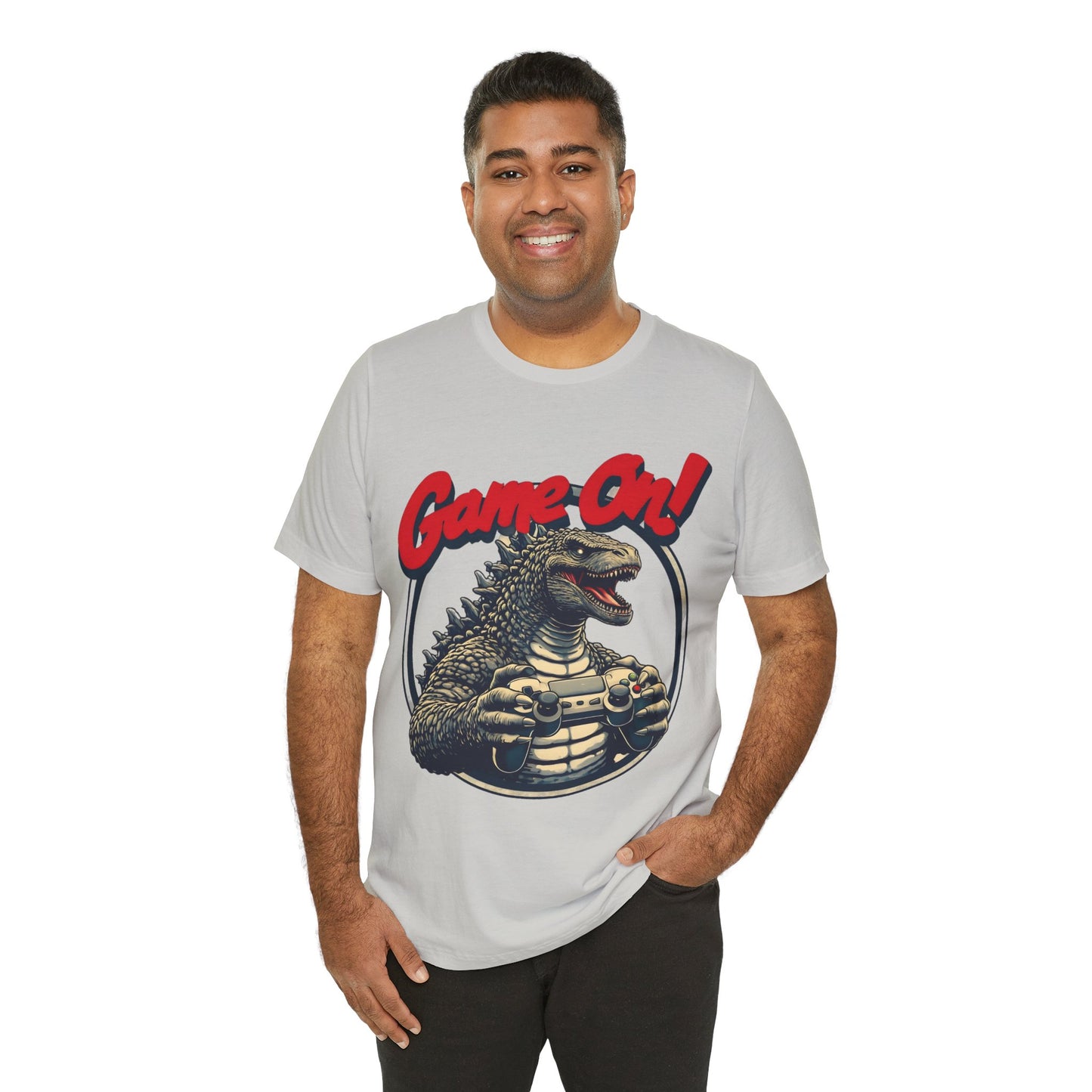 Retro Gamer Tee, Unisex Short Sleeve Shirt, Game On Graphic Tee, Video Game Fan Gift, Casual Gaming Apparel