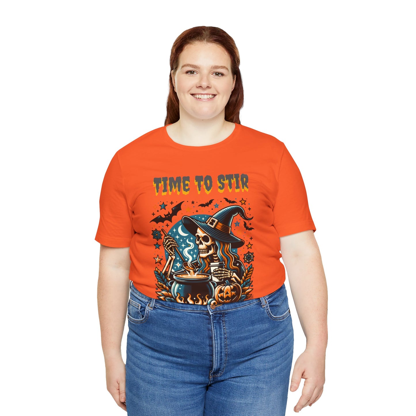 Witchy Tee, Halloween Shirt, Stir the Pot T-Shirt, Unisex Jersey, Cauldron Brewing