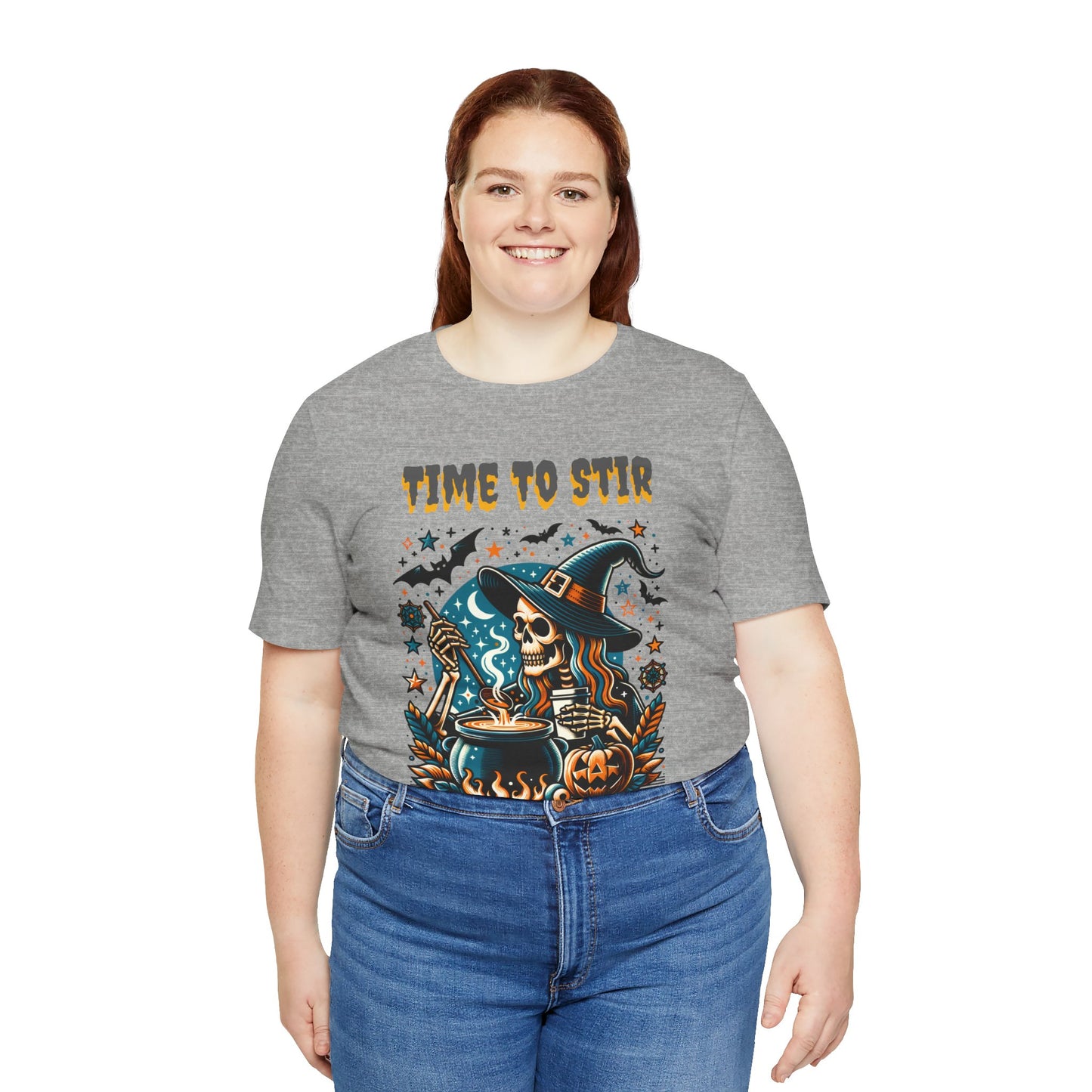 Witchy Tee, Halloween Shirt, Stir the Pot T-Shirt, Unisex Jersey, Cauldron Brewing