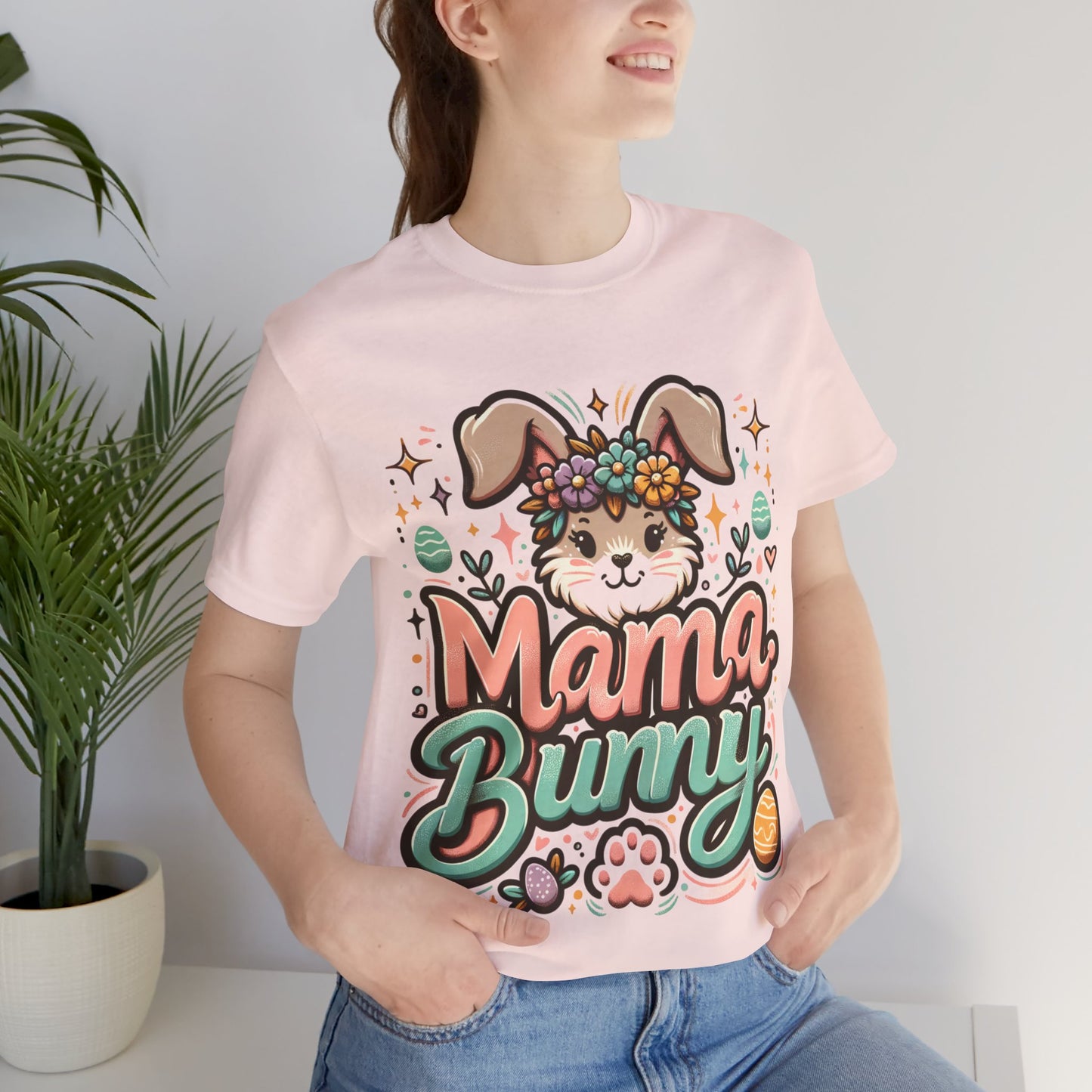 Mama Bunny Graphic Tee, Easter Shirt, Spring Fashion, Mom T-Shirt, Cute Bunny Apparel, Gifts for Mothers