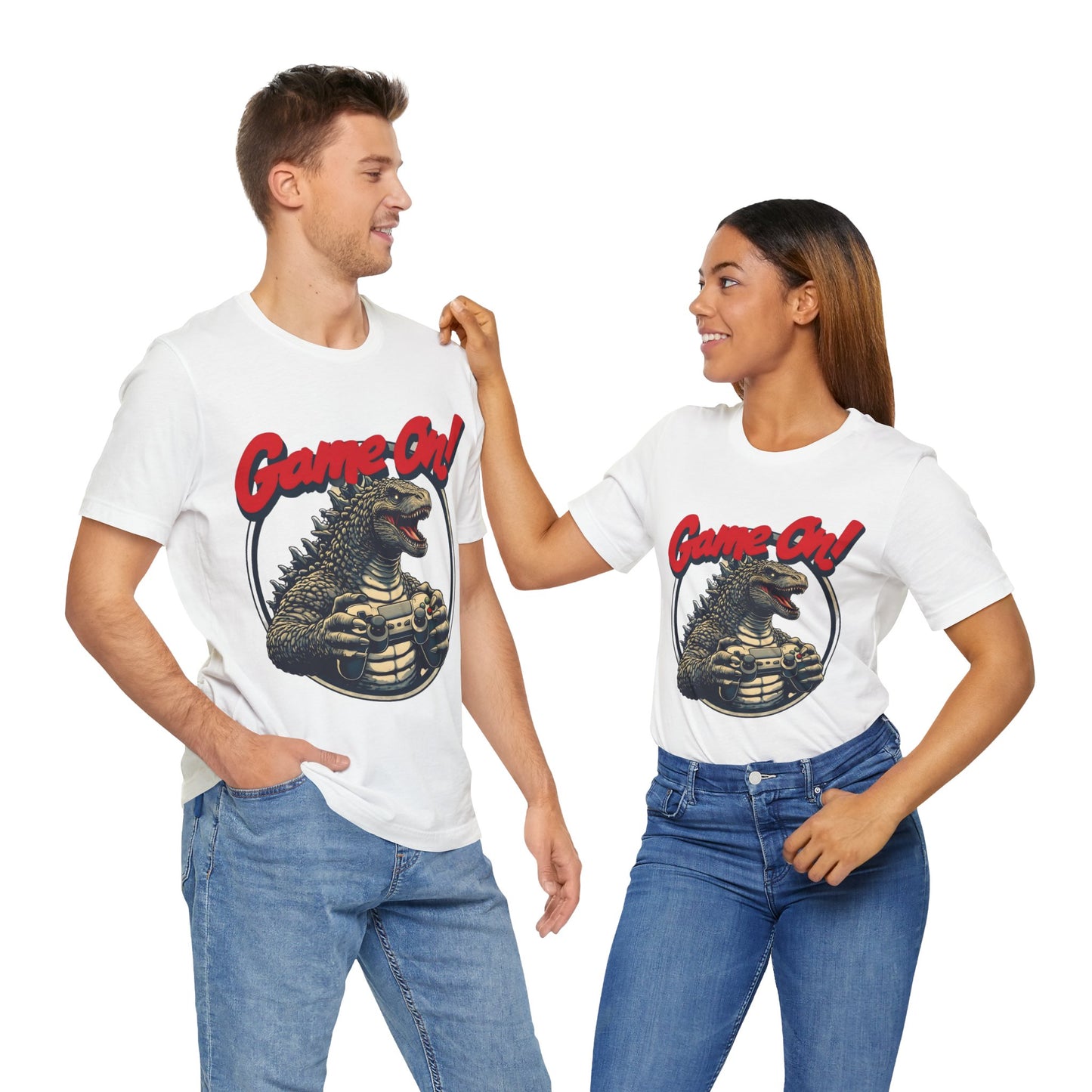Retro Gamer Tee, Unisex Short Sleeve Shirt, Game On Graphic Tee, Video Game Fan Gift, Casual Gaming Apparel