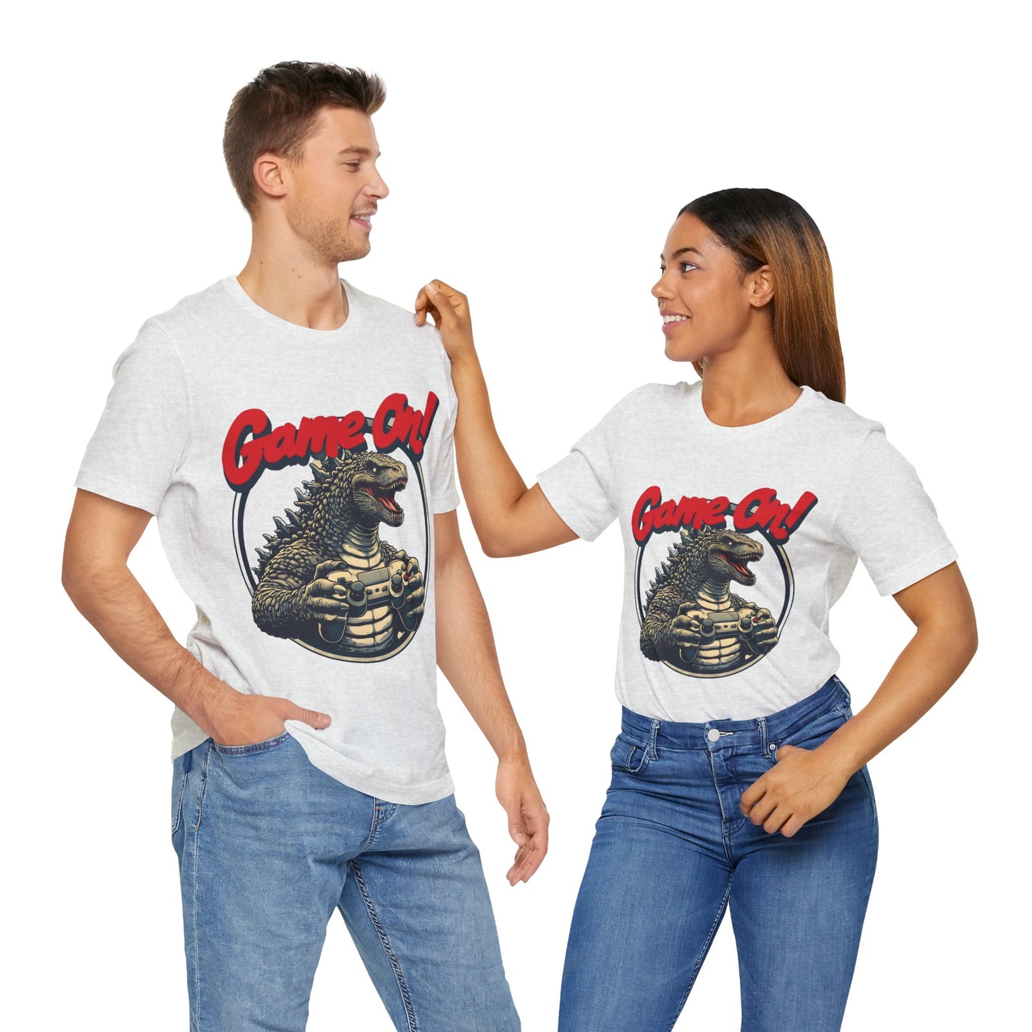 Retro Gamer Tee, Unisex Short Sleeve Shirt, Game On Graphic Tee, Video Game Fan Gift, Casual Gaming Apparel
