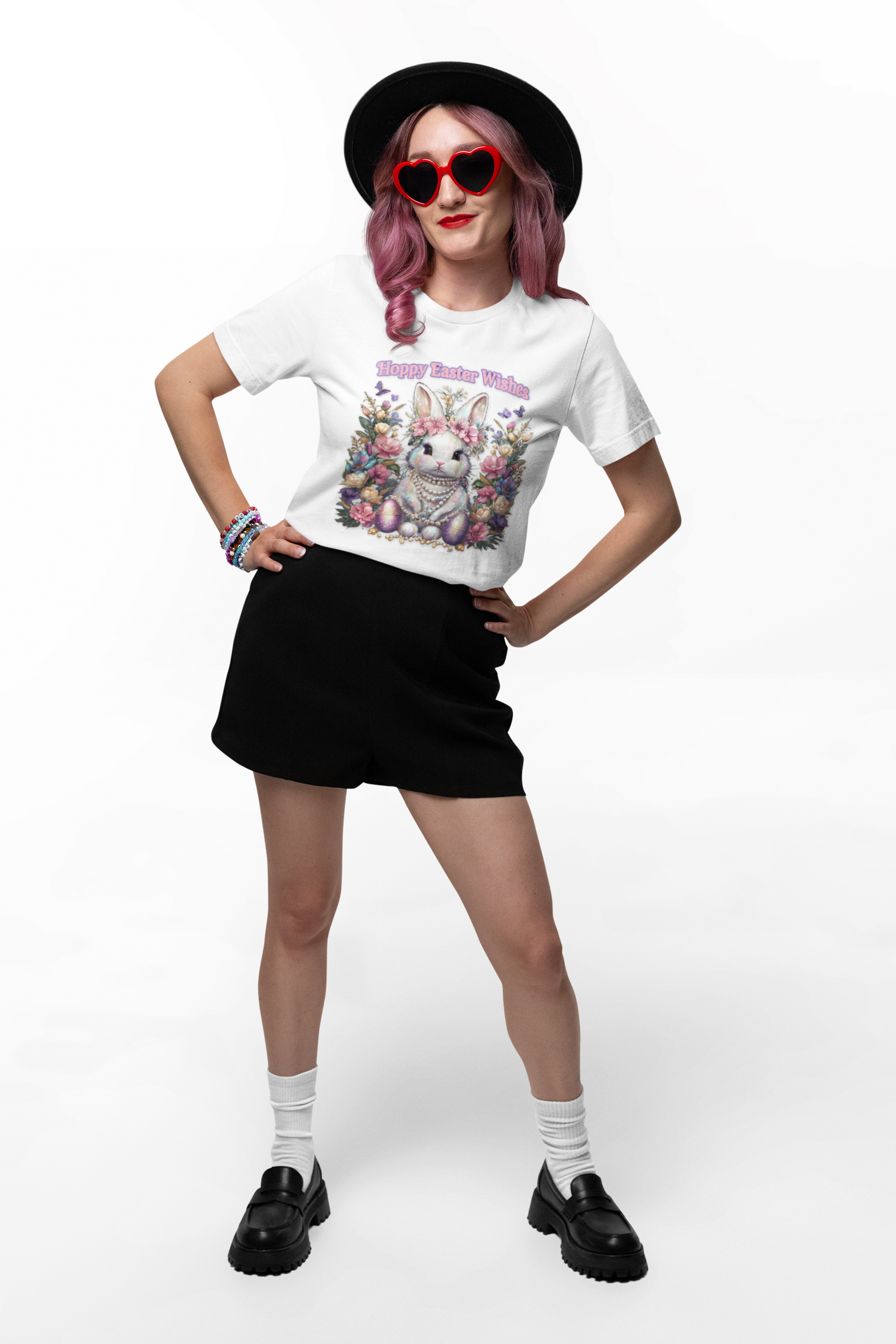 Hoppy Easter Wishes T-shirt, Easter Bunny Tee, Spring Rabbit Shirt, Unisex Jersey Top, Holiday Gift