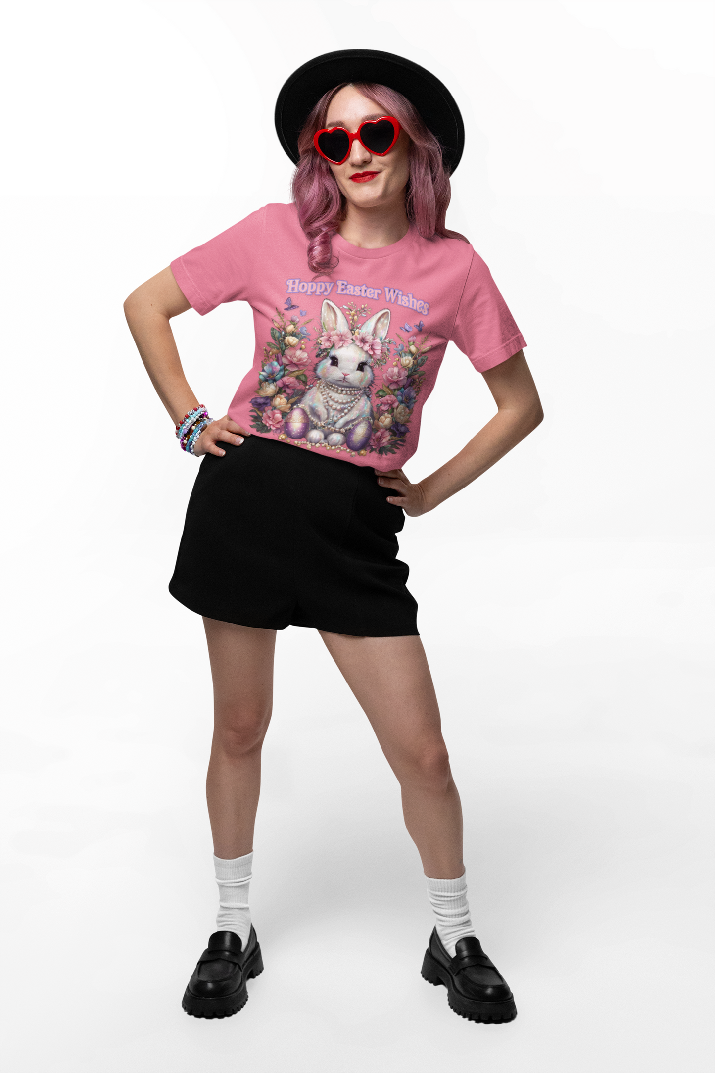 Hoppy Easter Wishes T-shirt, Easter Bunny Tee, Spring Rabbit Shirt, Unisex Jersey Top, Holiday Gift