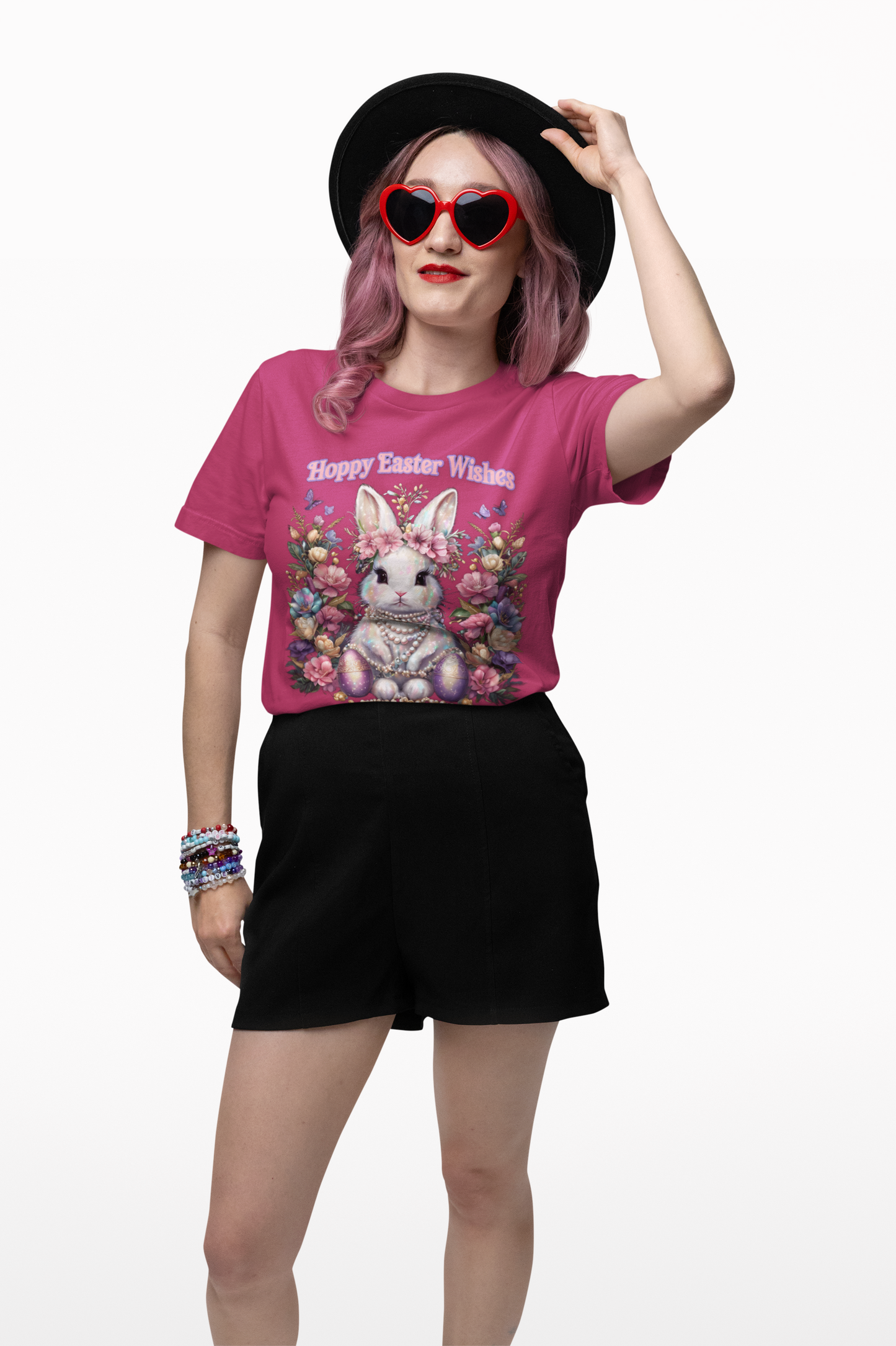 Hoppy Easter Wishes T-shirt, Easter Bunny Tee, Spring Rabbit Shirt, Unisex Jersey Top, Holiday Gift
