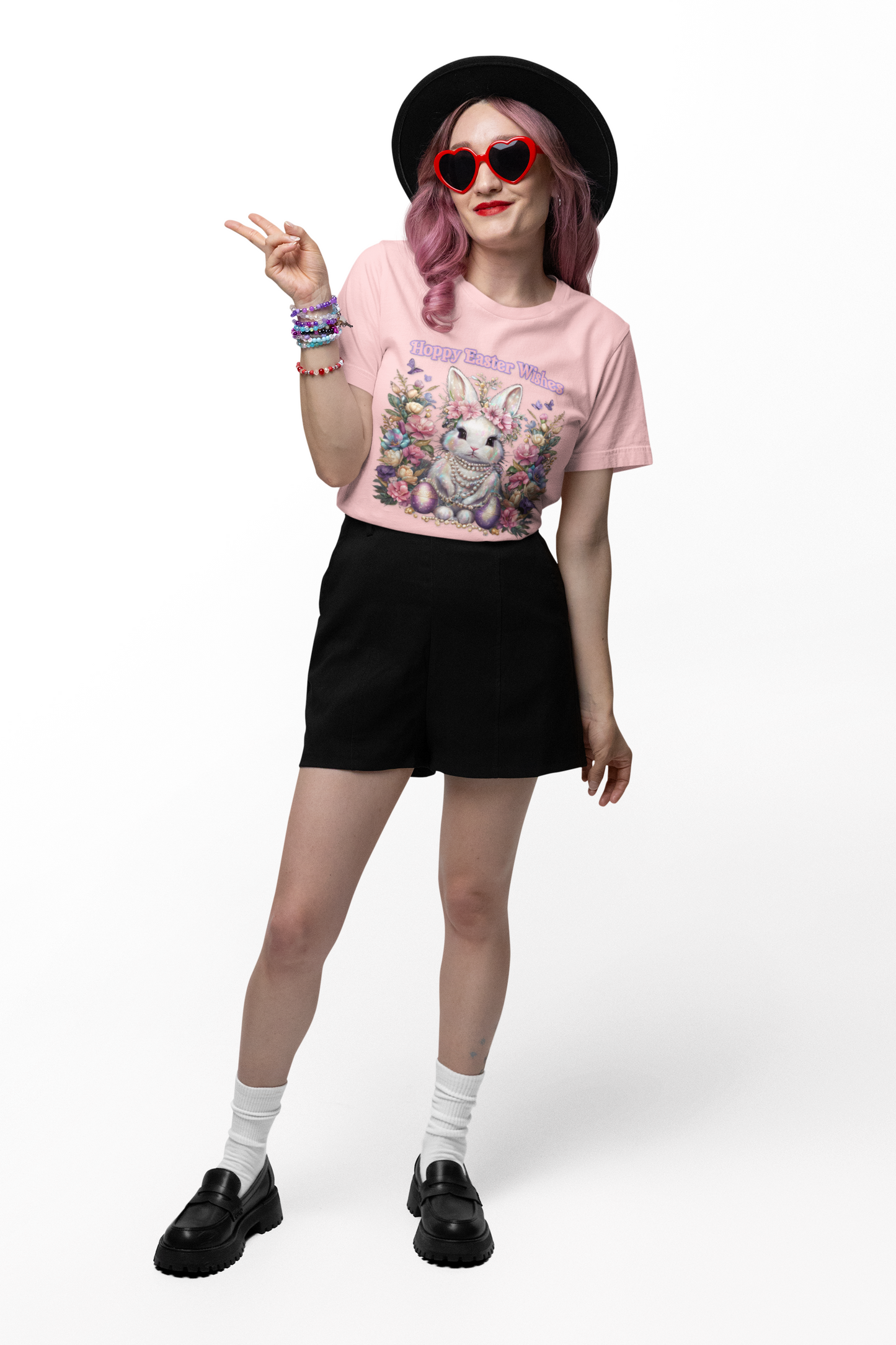 Hoppy Easter Wishes T-shirt, Easter Bunny Tee, Spring Rabbit Shirt, Unisex Jersey Top, Holiday Gift