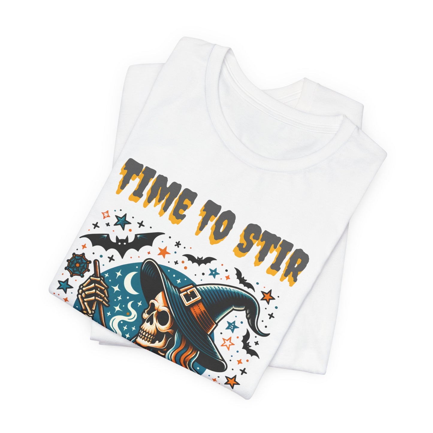 Witchy Tee, Halloween Shirt, Stir the Pot T-Shirt, Unisex Jersey, Cauldron Brewing