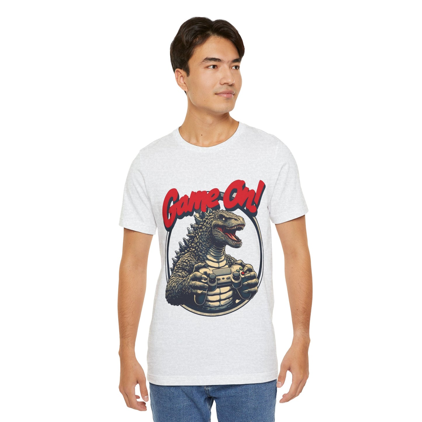 Retro Gamer Tee, Unisex Short Sleeve Shirt, Game On Graphic Tee, Video Game Fan Gift, Casual Gaming Apparel