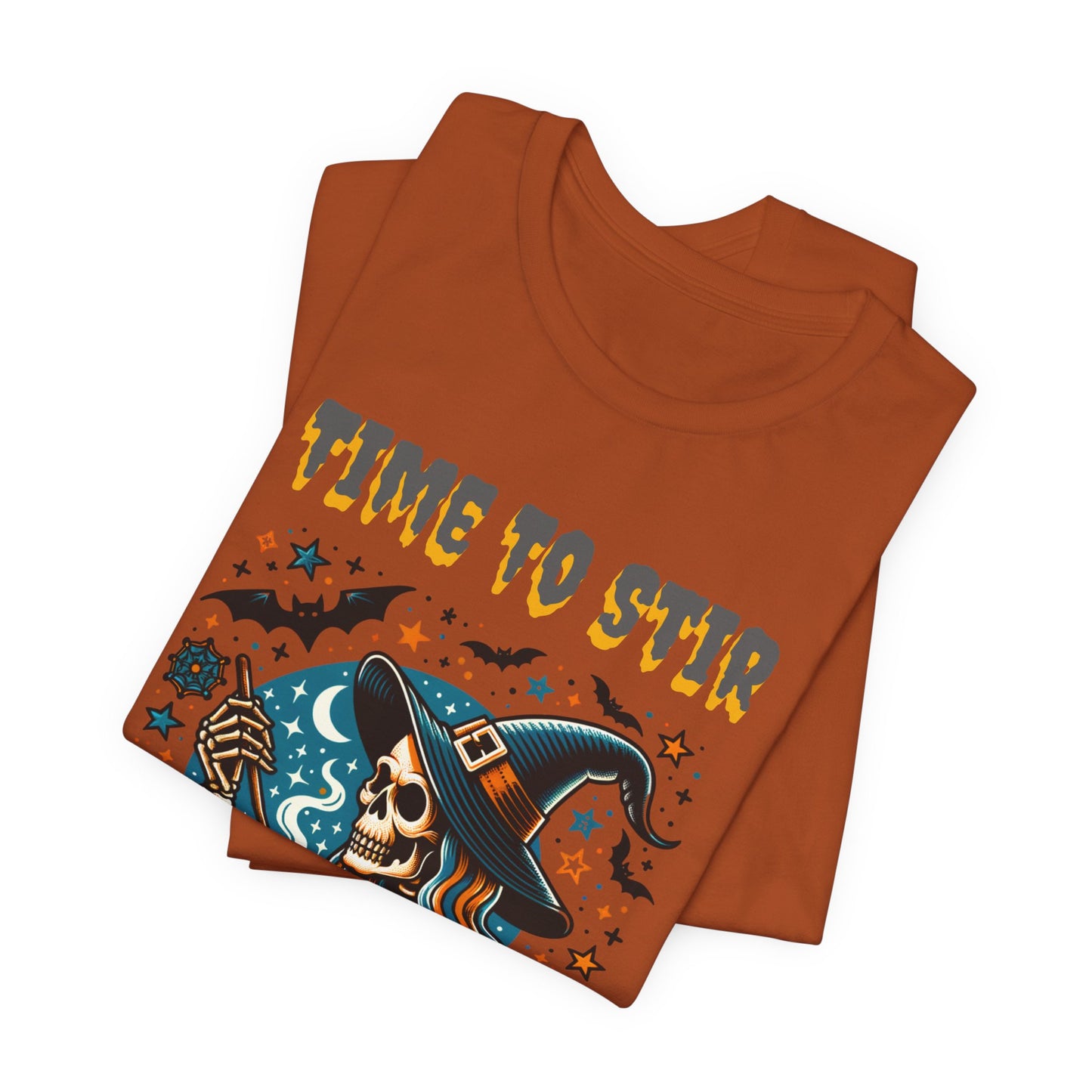Witchy Tee, Halloween Shirt, Stir the Pot T-Shirt, Unisex Jersey, Cauldron Brewing