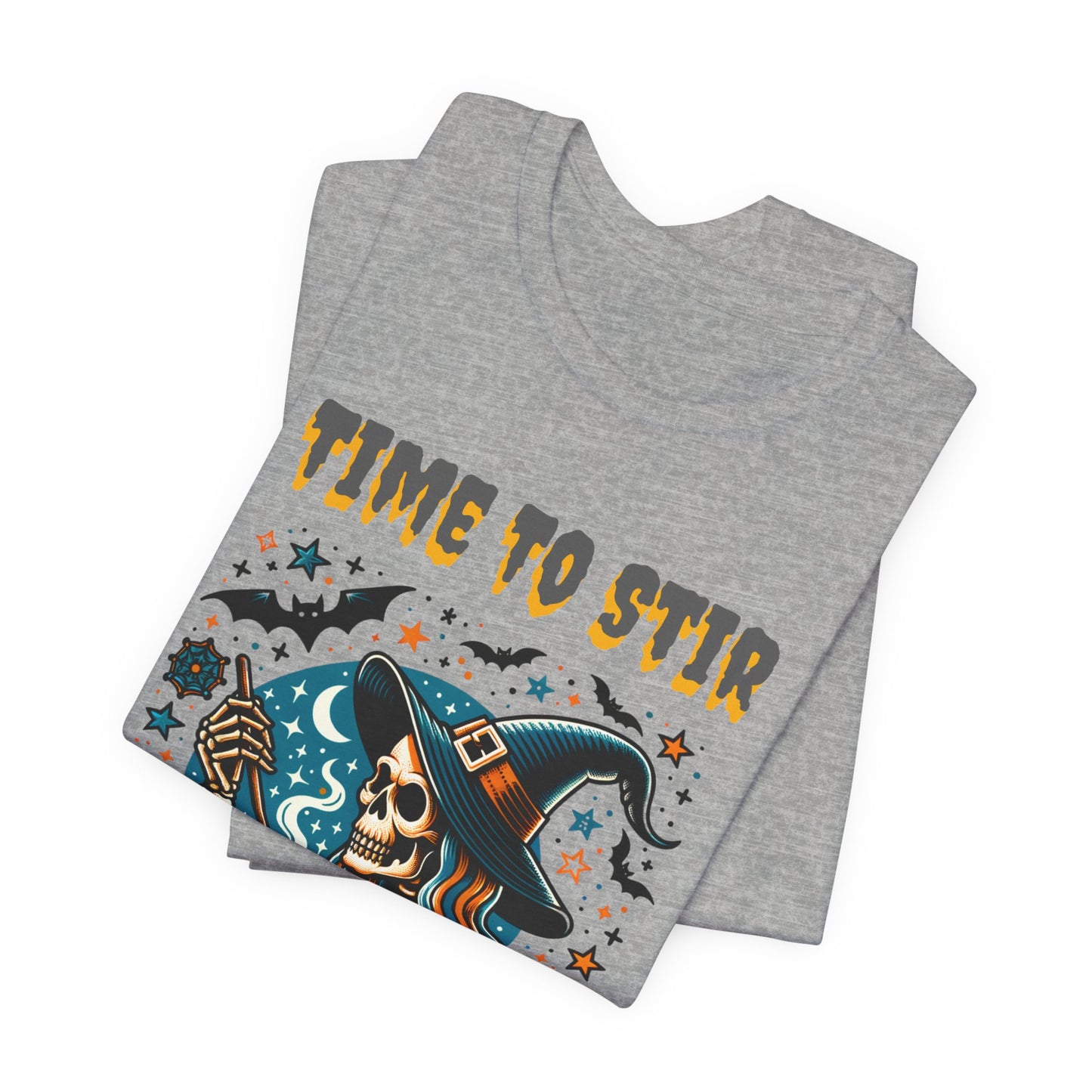 Witchy Tee, Halloween Shirt, Stir the Pot T-Shirt, Unisex Jersey, Cauldron Brewing