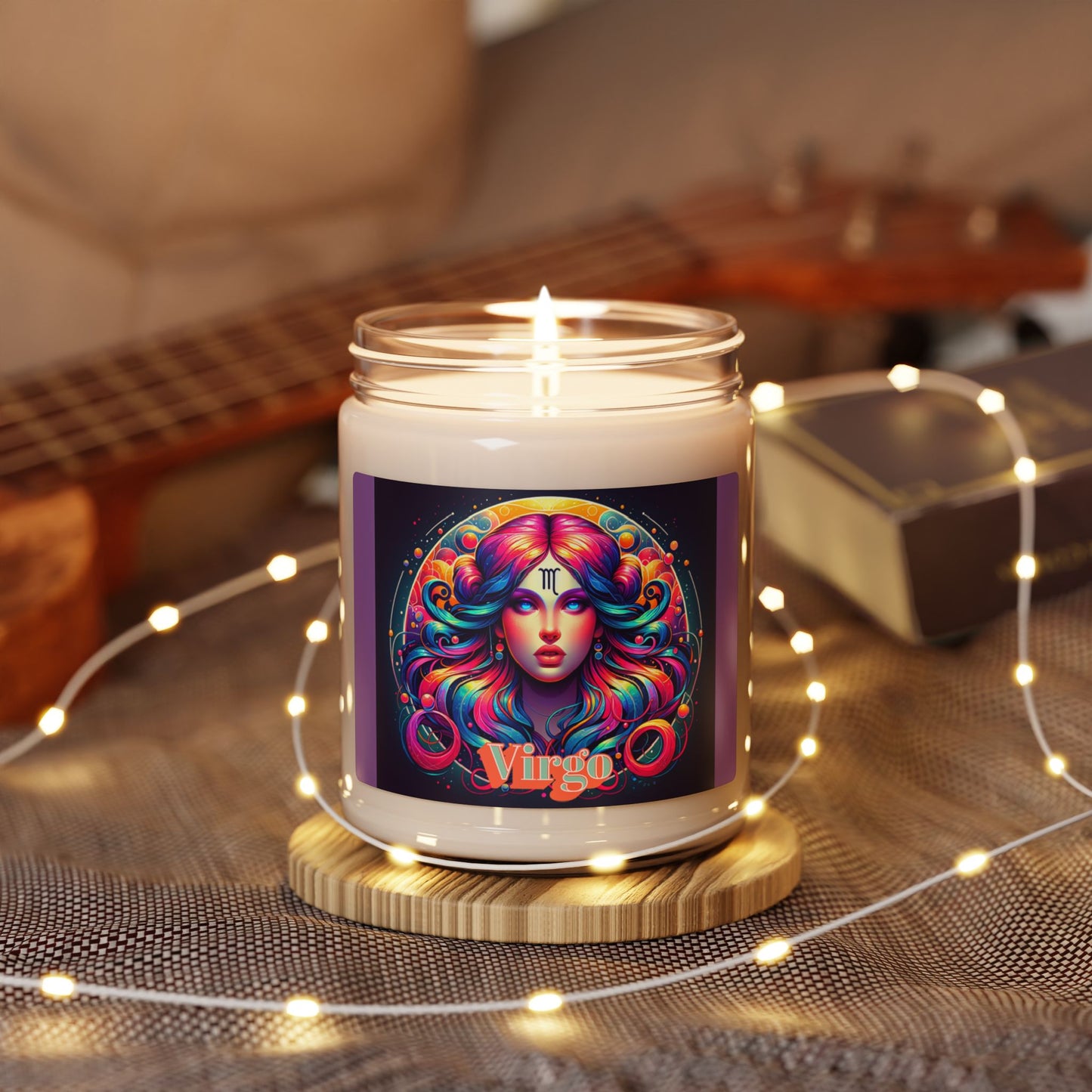 Virgo Scented Soy Candle, 9oz, Virgo Gift, Birth Month Gift, Zodiac Candle