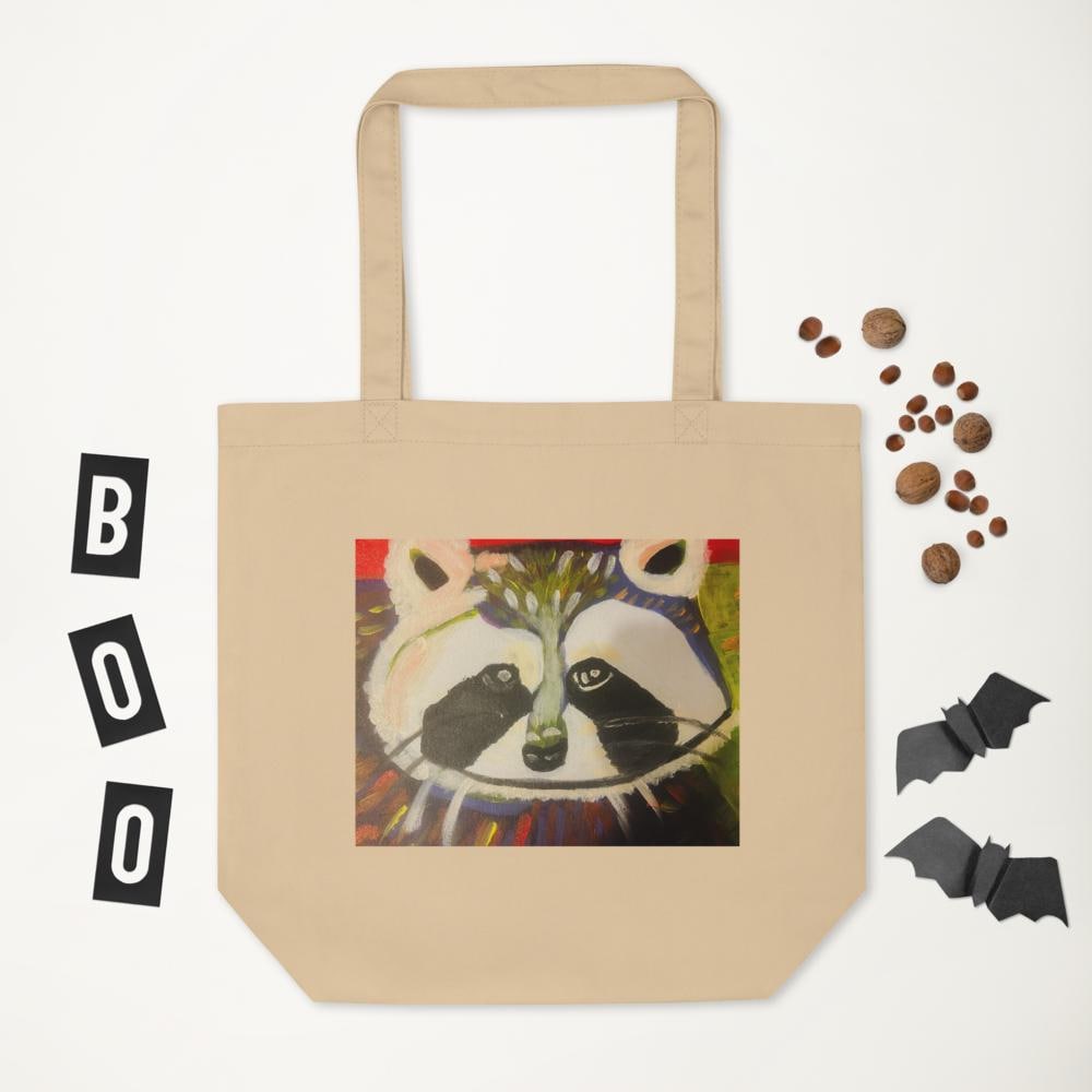 Ricky the Raccoon original Artwork Eco Tote Bag