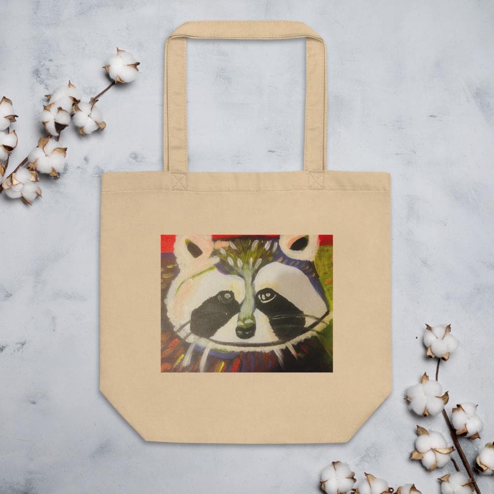 Ricky the Raccoon original Artwork Eco Tote Bag