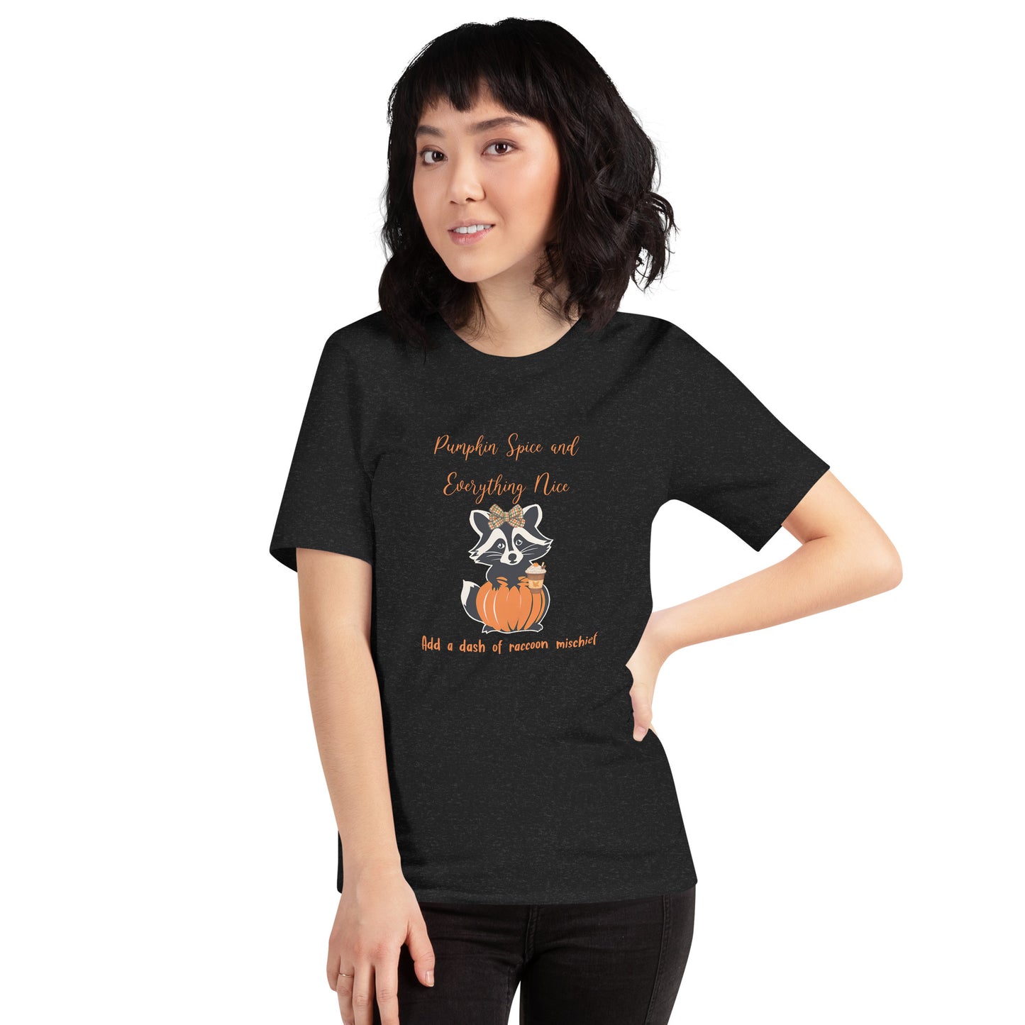 Bella + Canvas 'Pumpkin Spice & Raccoon Mischief' Fall Tee