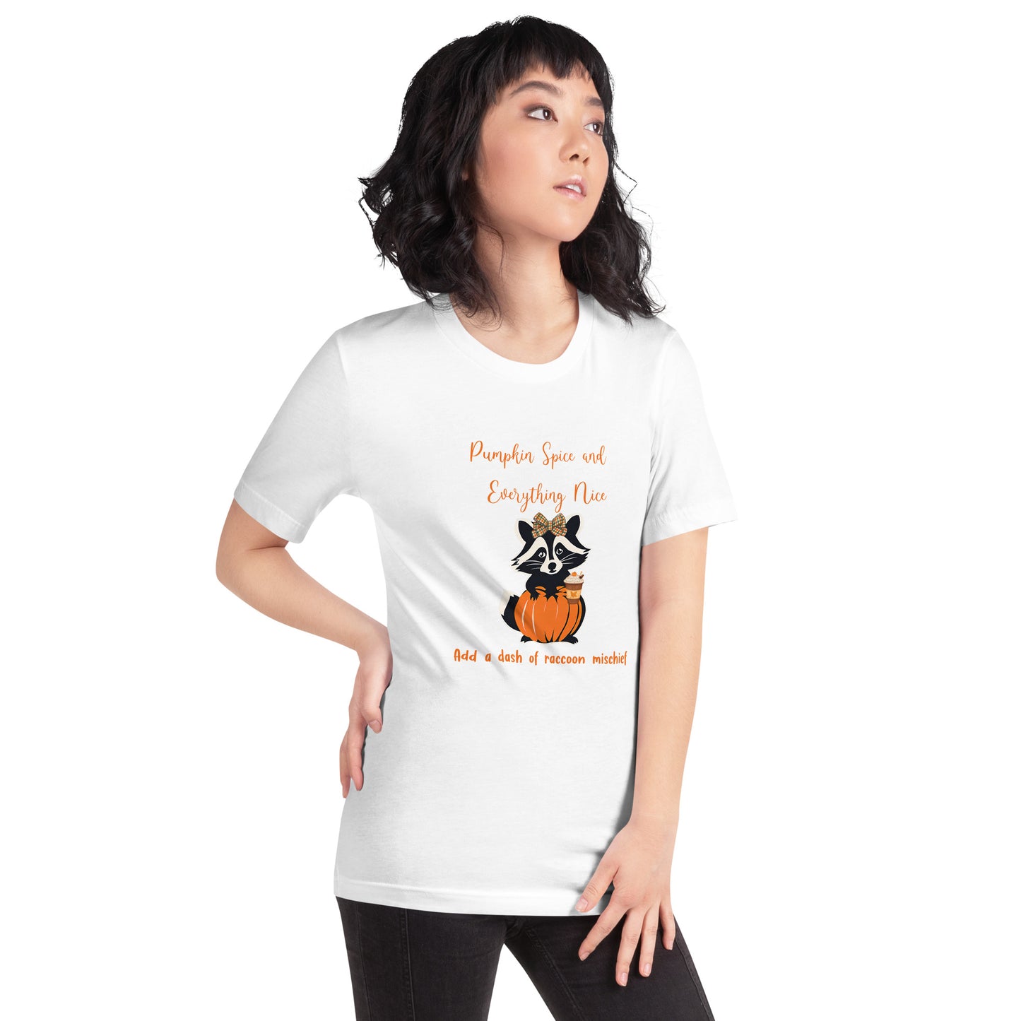 Bella + Canvas 'Pumpkin Spice & Raccoon Mischief' Fall Tee