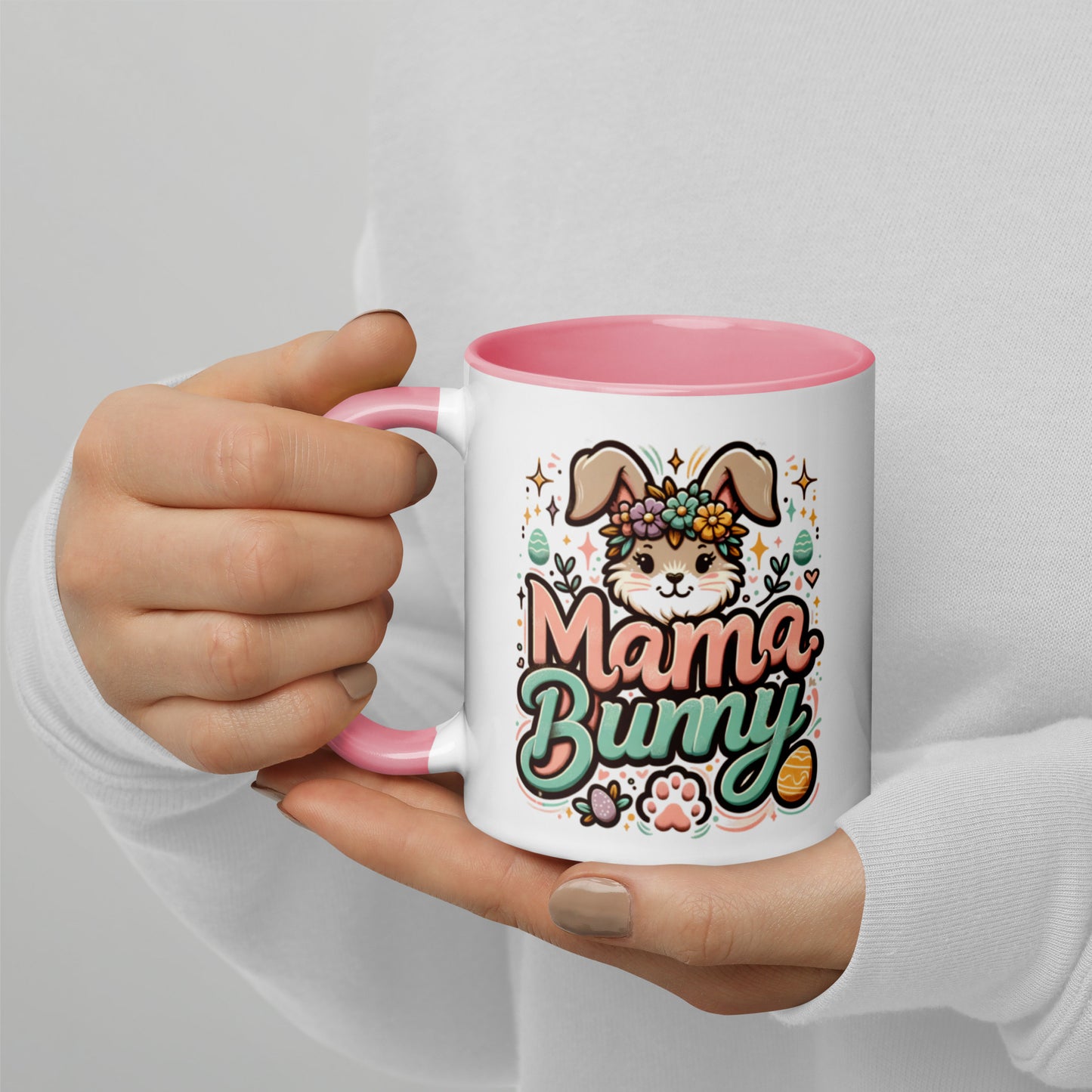 Mama Bunny Mug, Easter Mug, Bunny Coffee Mug, Mother’s Day Gift, Cute Bunny Mug, Spring Mug, Mom Gift, Bunny Mom Mug, Easter Gift for Mom