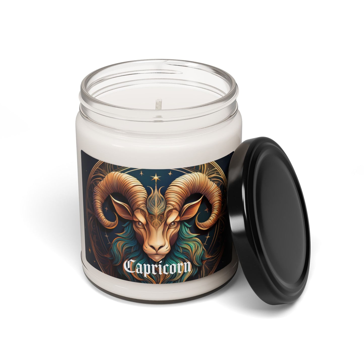 Capricorn Zodiac Sign 9oz Soy Wax Candle with Pure Cotton Wick - Unique Capricorn Inspired Design