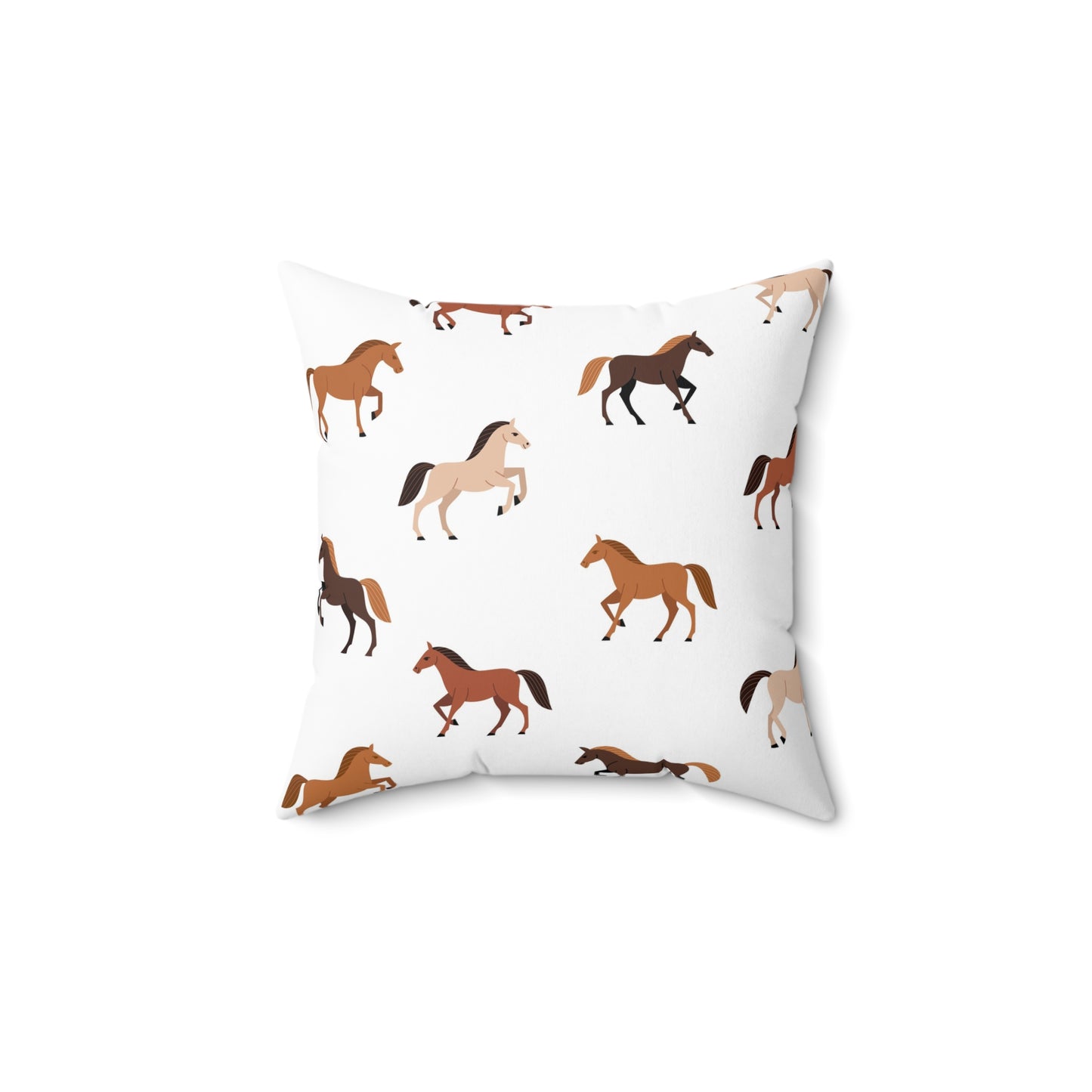 Horse Pattern Pillow, Equestrian Home Decor, Animal Lover Gift, Farmhouse Accent Cushion, Horse Lovers Gift, Western Theme Pillow