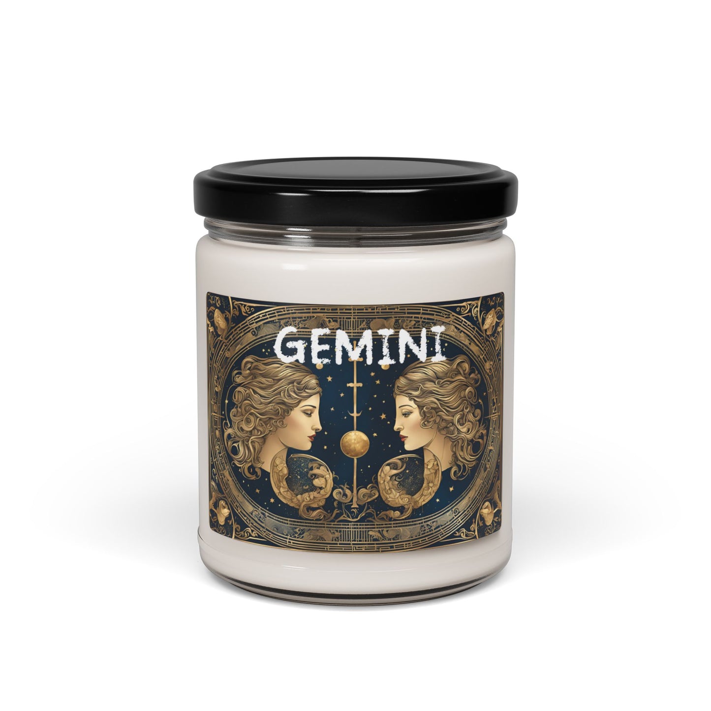 Gemini Inspired Zodiac Sign - 9 oz Soy Wax Candle with Cotton Wick, Gemini Gift, Gemini Candle, Gemini Decor