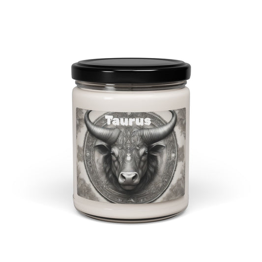 9 oz Taurus Zodiac Candle with Cotton Wick - Perfect Taurus Gift Idea, Taurus Birthday Gift, Taurus Star Sign Candle, BFF Gift