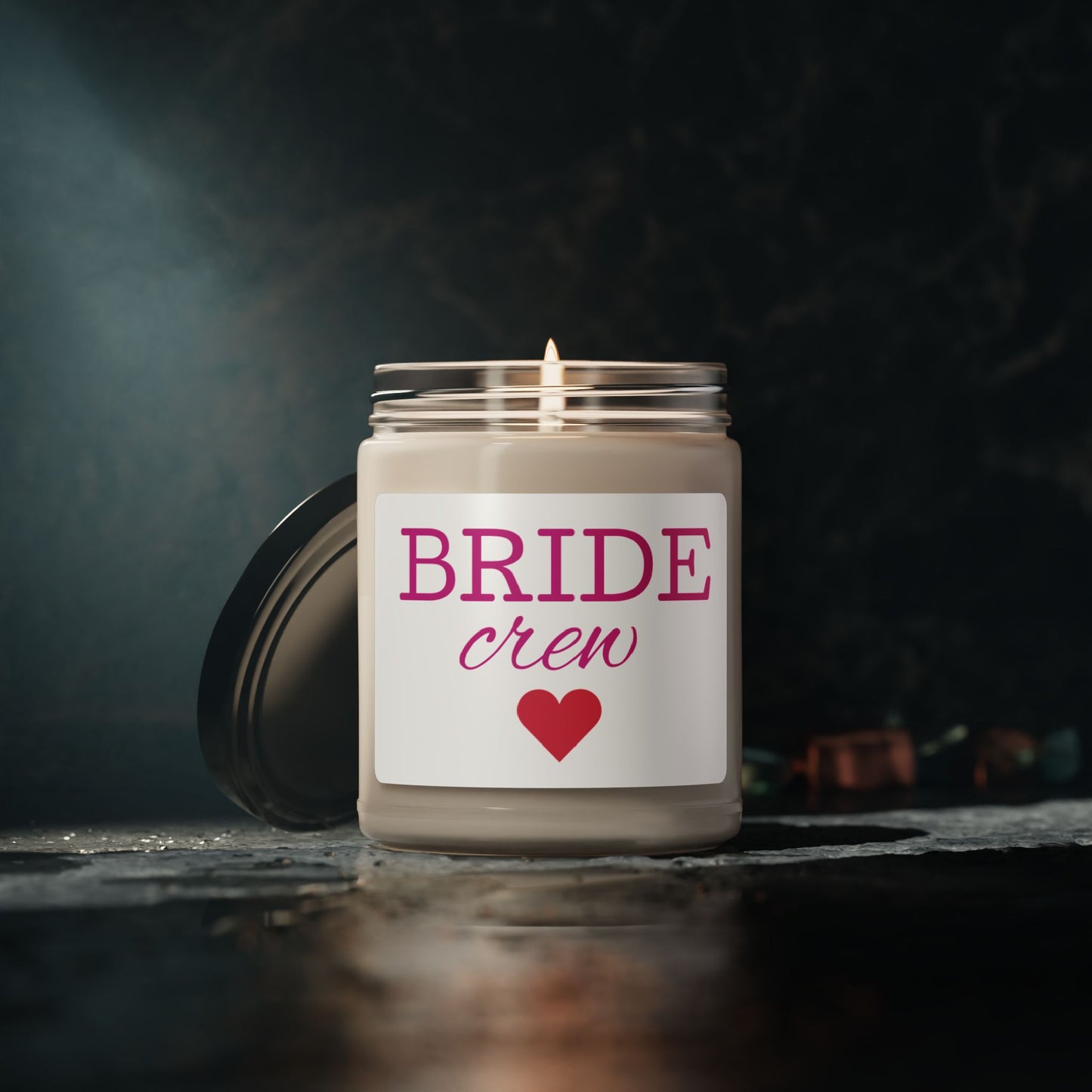 Bride Crew Soy Wax Candle, Cotton Wick, 9 oz - Ideal Token of Appreciation, Bridesmaid Gift