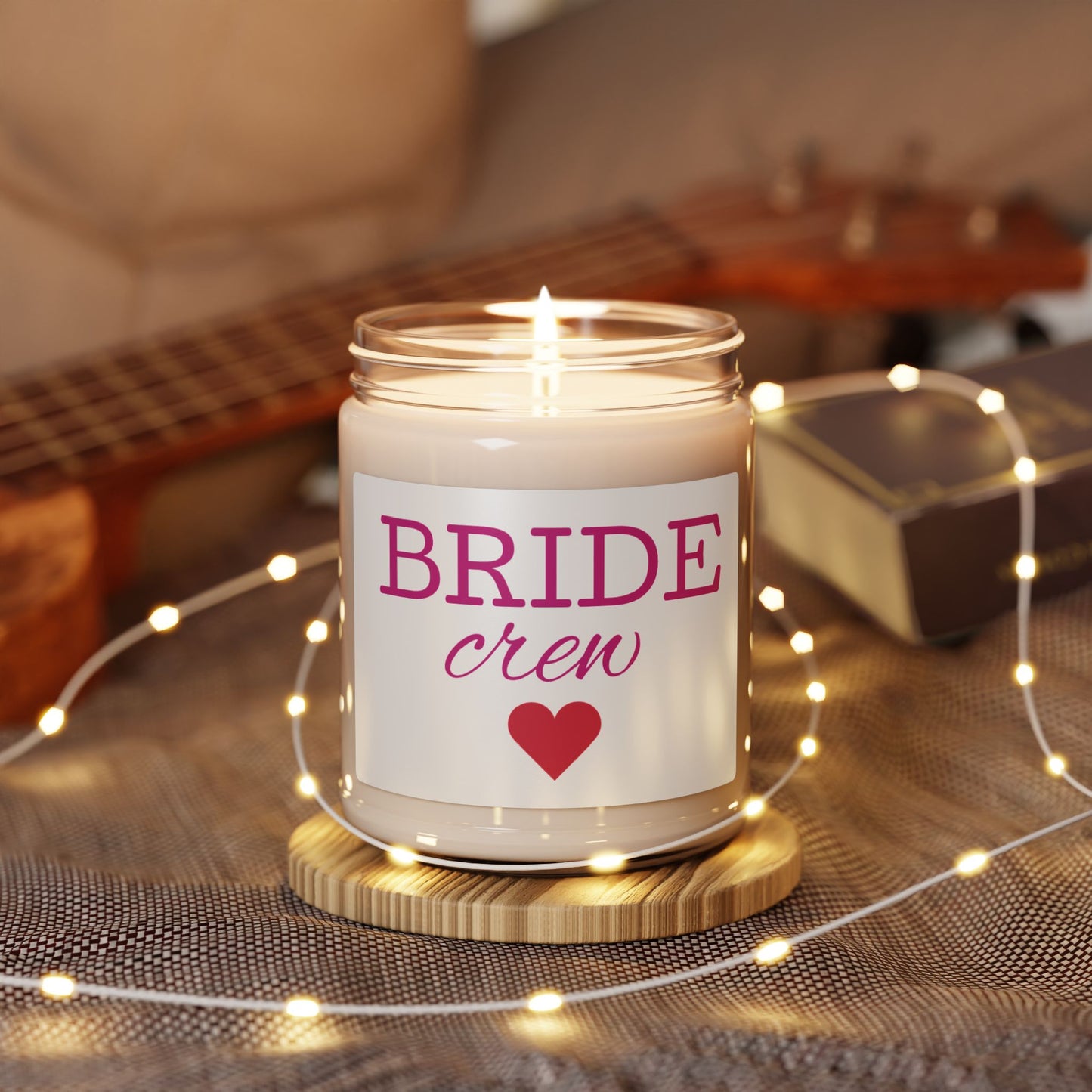 Bride Crew Soy Wax Candle, Cotton Wick, 9 oz - Ideal Token of Appreciation, Bridesmaid Gift