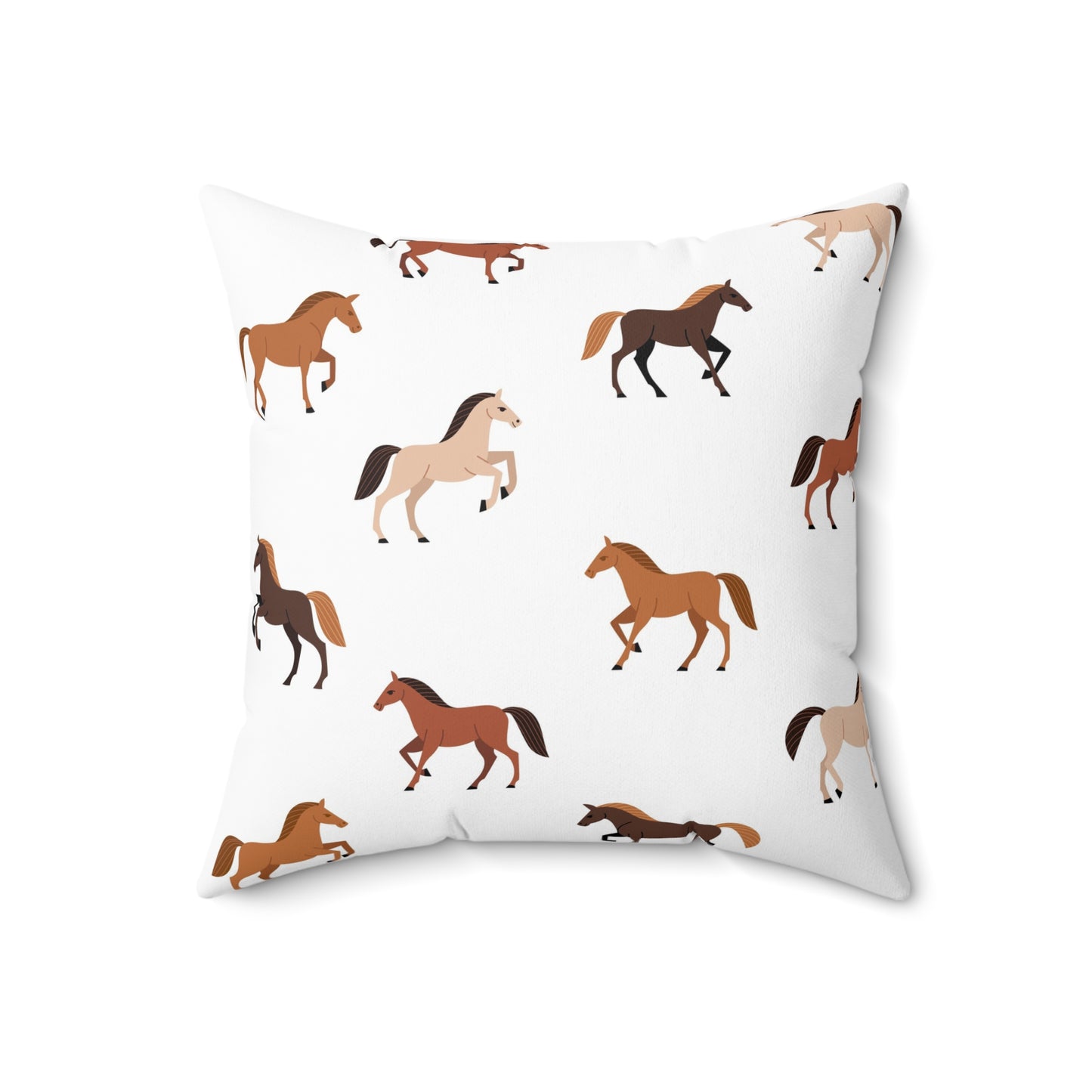 Horse Pattern Pillow, Equestrian Home Decor, Animal Lover Gift, Farmhouse Accent Cushion, Horse Lovers Gift, Western Theme Pillow