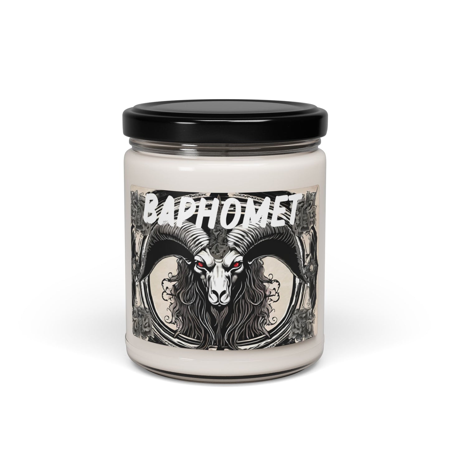 Baphomet Inspired Candle, Witchcraft Ritual Candle, Gothic Home Decor, Black Candle, Occult Gift, Alternative Candles, Dark Themed Candle