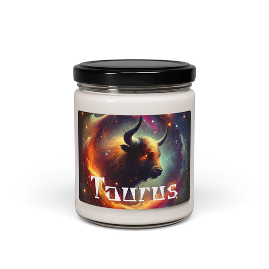 9 oz Taurus Zodiac Candle with Cotton Wick - Perfect Taurus Gift Idea, Taurus Birthday Gift, Taurus Star Sign Candle, BFF Gift