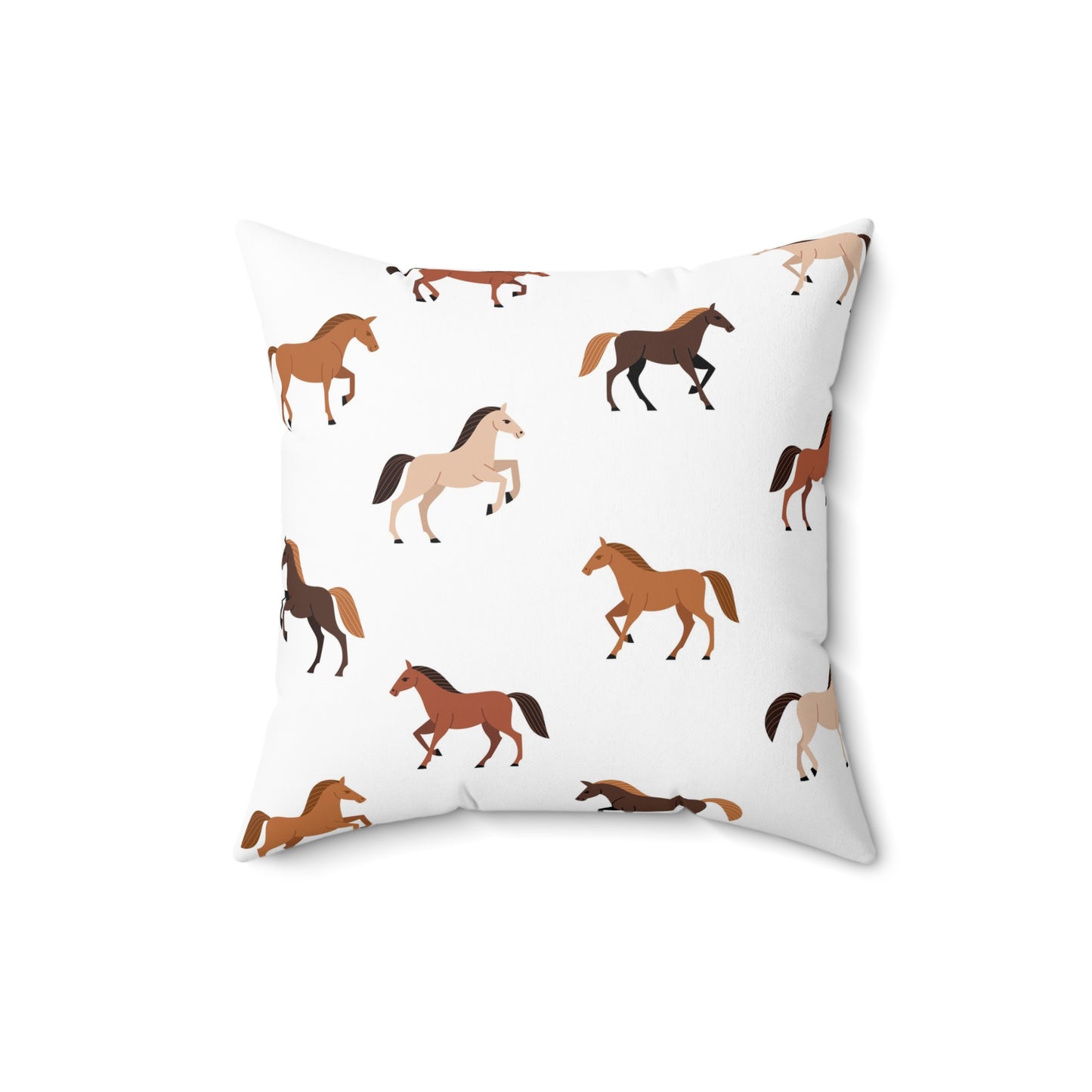 Horse Pattern Pillow, Equestrian Home Decor, Animal Lover Gift, Farmhouse Accent Cushion, Horse Lovers Gift, Western Theme Pillow