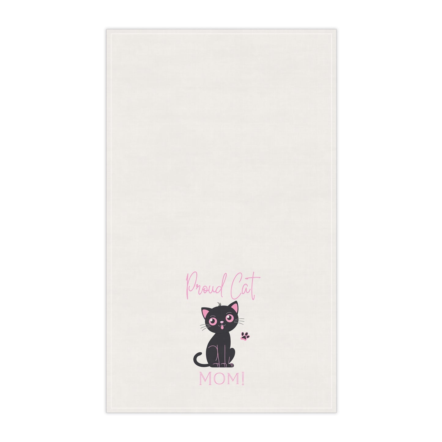 Proud Cat Mom Tea Towel, Kitchen Towel, Cat Lover Gift, Mother's Day Gift