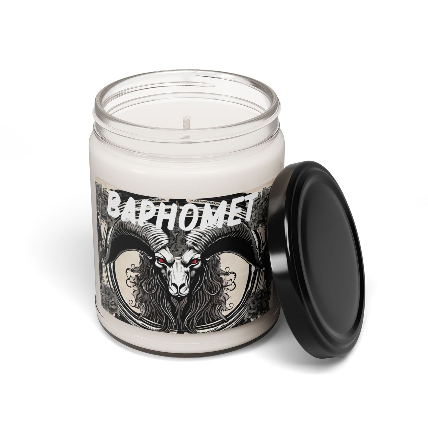 Baphomet Inspired Candle, Witchcraft Ritual Candle, Gothic Home Decor, Black Candle, Occult Gift, Alternative Candles, Dark Themed Candle