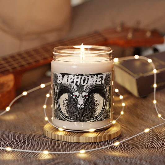 Baphomet Inspired Candle, Witchcraft Ritual Candle, Gothic Home Decor, Black Candle, Occult Gift, Alternative Candles, Dark Themed Candle