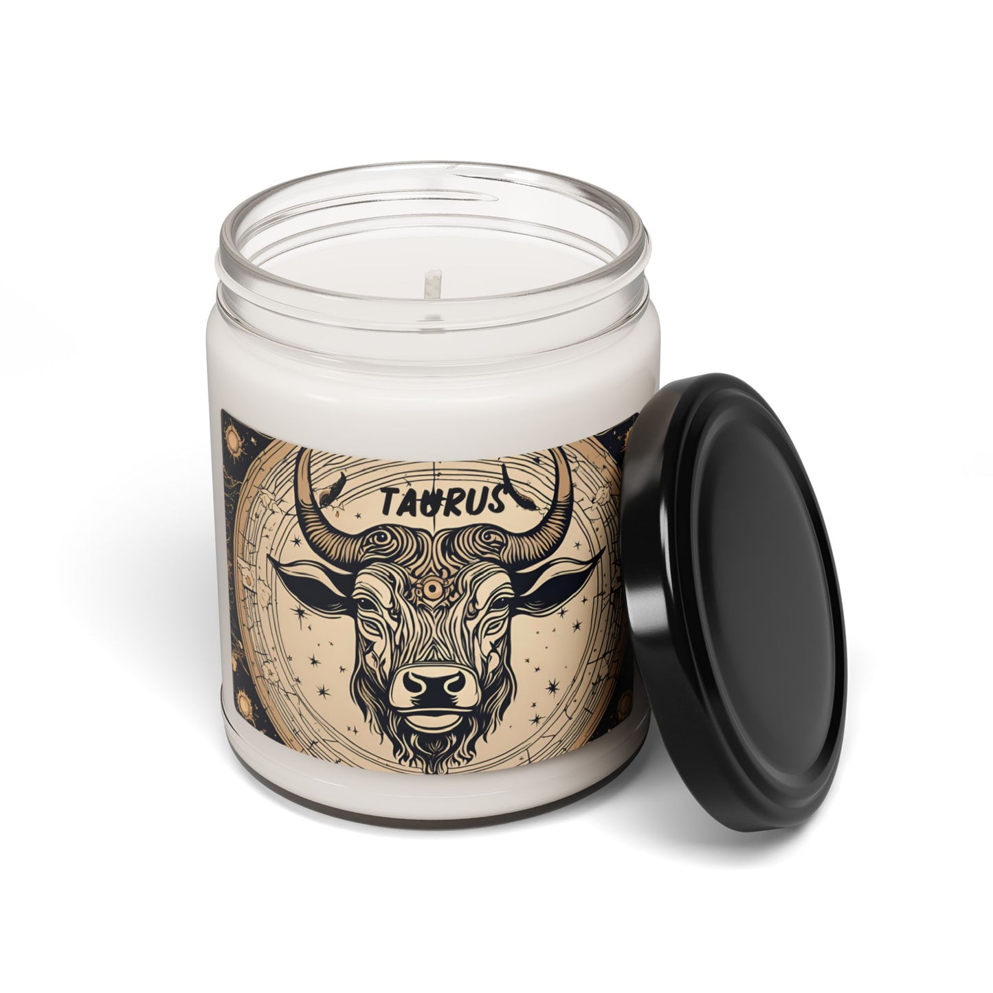 Taurus Zodiac-Inspired Soy Wax Candle - 9 oz with Cotton Wick, Soy Candle, Zodiac Sign, Star Sign, Taurus Gift, Birthday Gift, Zodiac Gift