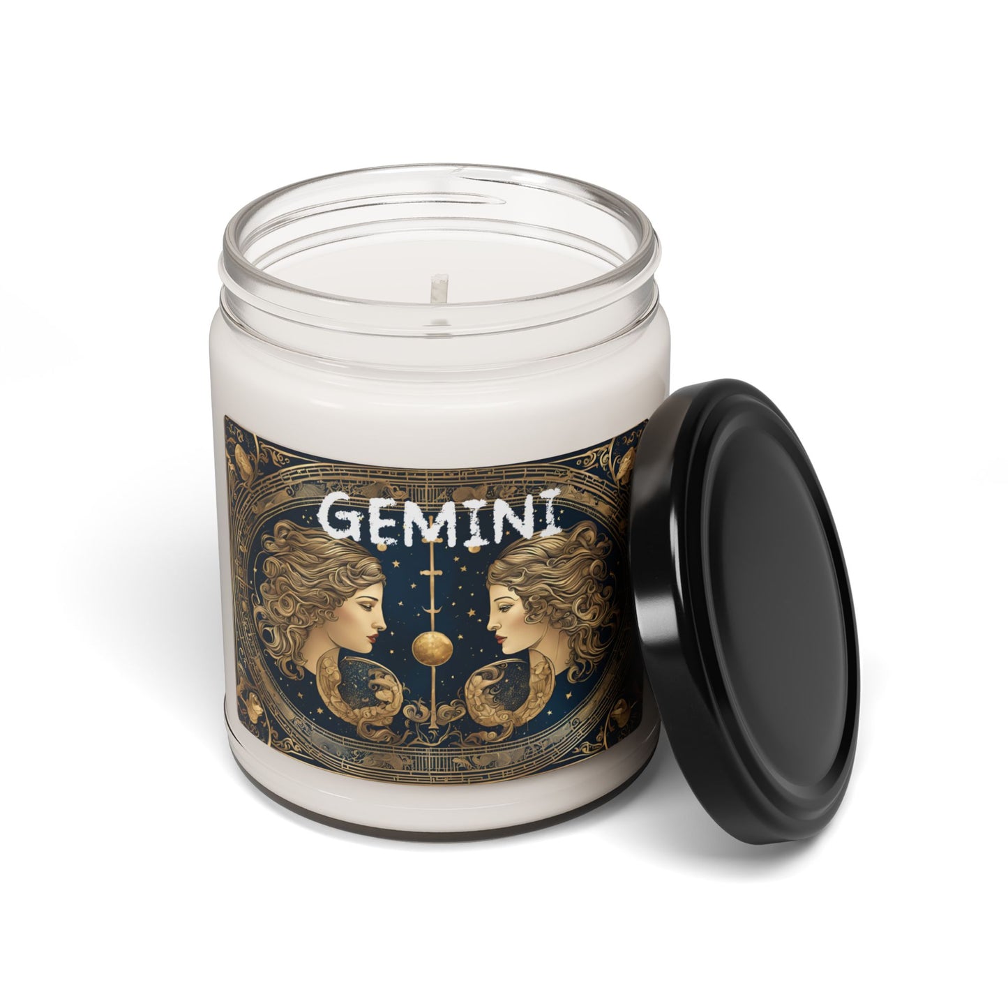 Gemini Inspired Zodiac Sign - 9 oz Soy Wax Candle with Cotton Wick, Gemini Gift, Gemini Candle, Gemini Decor