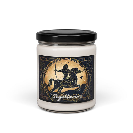 Sagittarius Zodiac Scented Soy Wax Candle - 9oz, Zodiac Candle, Sagittarius Gift