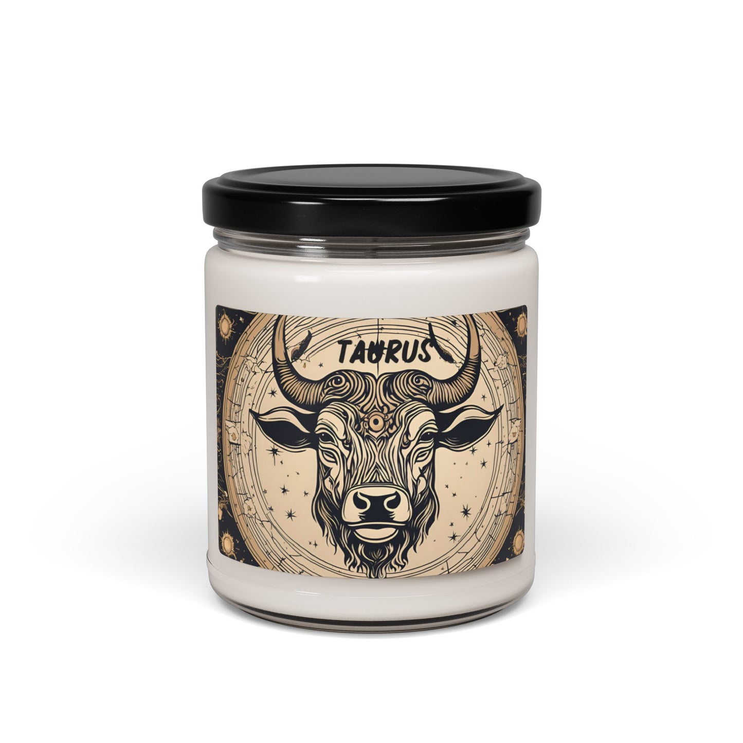 Taurus Zodiac-Inspired Soy Wax Candle - 9 oz with Cotton Wick, Soy Candle, Zodiac Sign, Star Sign, Taurus Gift, Birthday Gift, Zodiac Gift