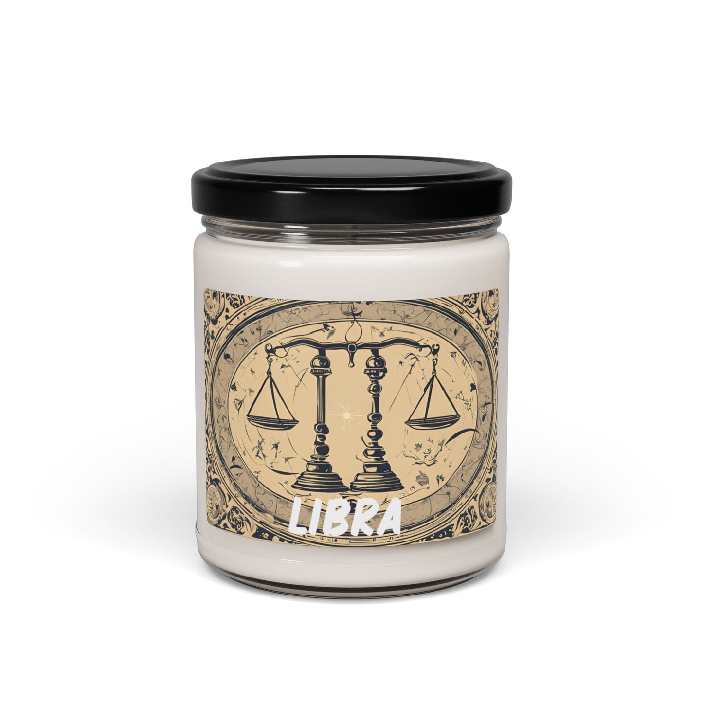 Libra Zodiac Soy Wax Candle - 9 oz, Scented Soy Wax Candle, 9 oz Glass Jar Candle, Libra Inspired Cotton Wick Candle, Astrology Home Gift