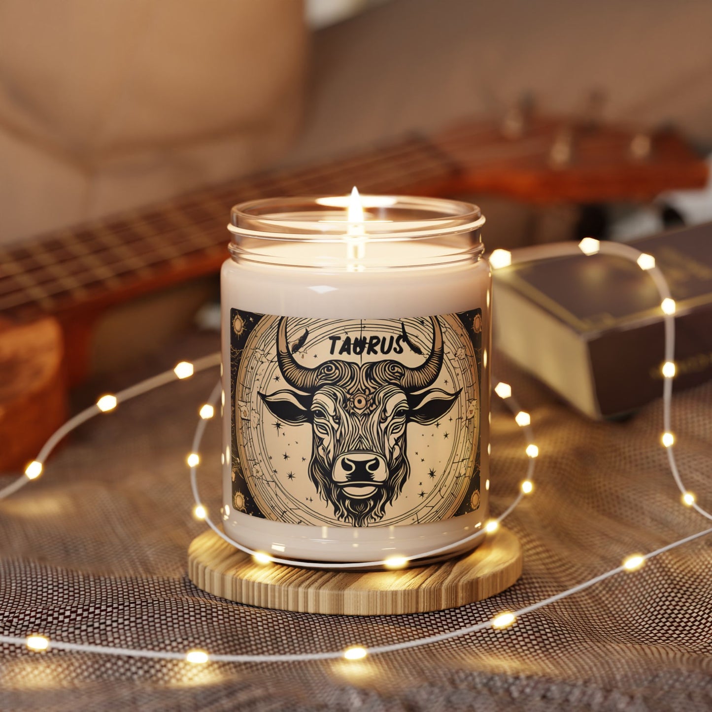 Taurus Zodiac-Inspired Soy Wax Candle - 9 oz with Cotton Wick, Soy Candle, Zodiac Sign, Star Sign, Taurus Gift, Birthday Gift, Zodiac Gift