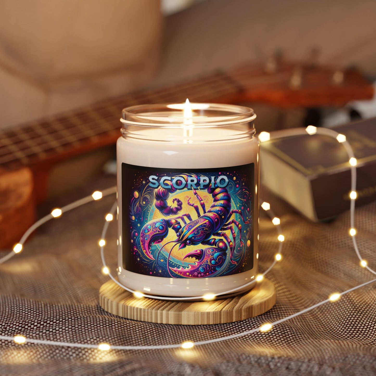 Scorpio Zodiac Soy Wax Candle - 9oz, Scorpio Candle, Scented and Unscented soy Candle, 9oz Soy Candle, Zodiac Candle, Scorpio Gift