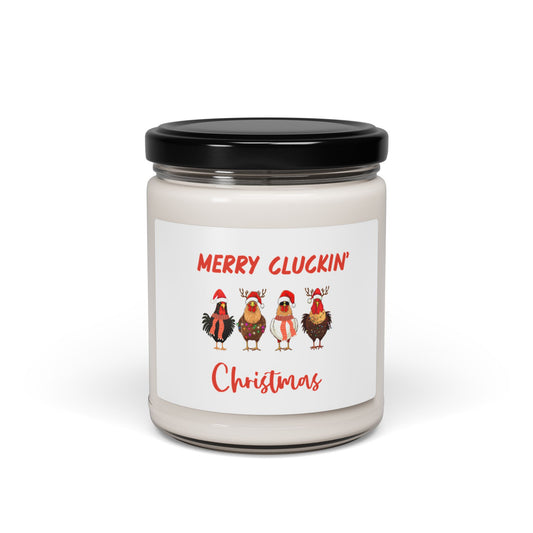 Soy Candle, Funny Holiday Quote, Rooster and Chicken Lover, Christmas Gift, 9oz, Scented Candle, White Elephant Gift