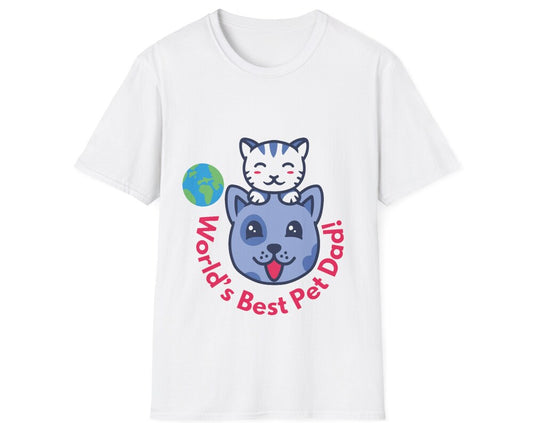 World's Best Pet Dad Cotton T-shirt