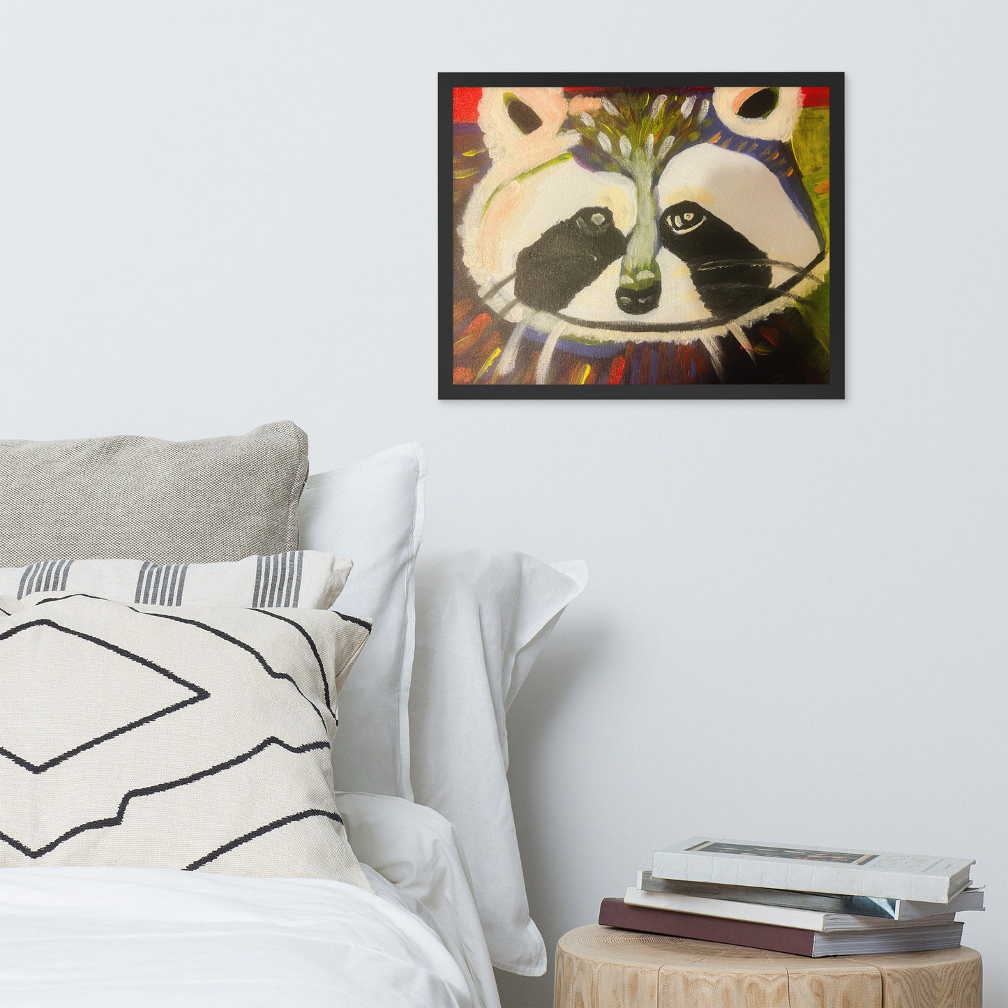Ricky The Raccoon Framed Poster Art Print of Original Artwork