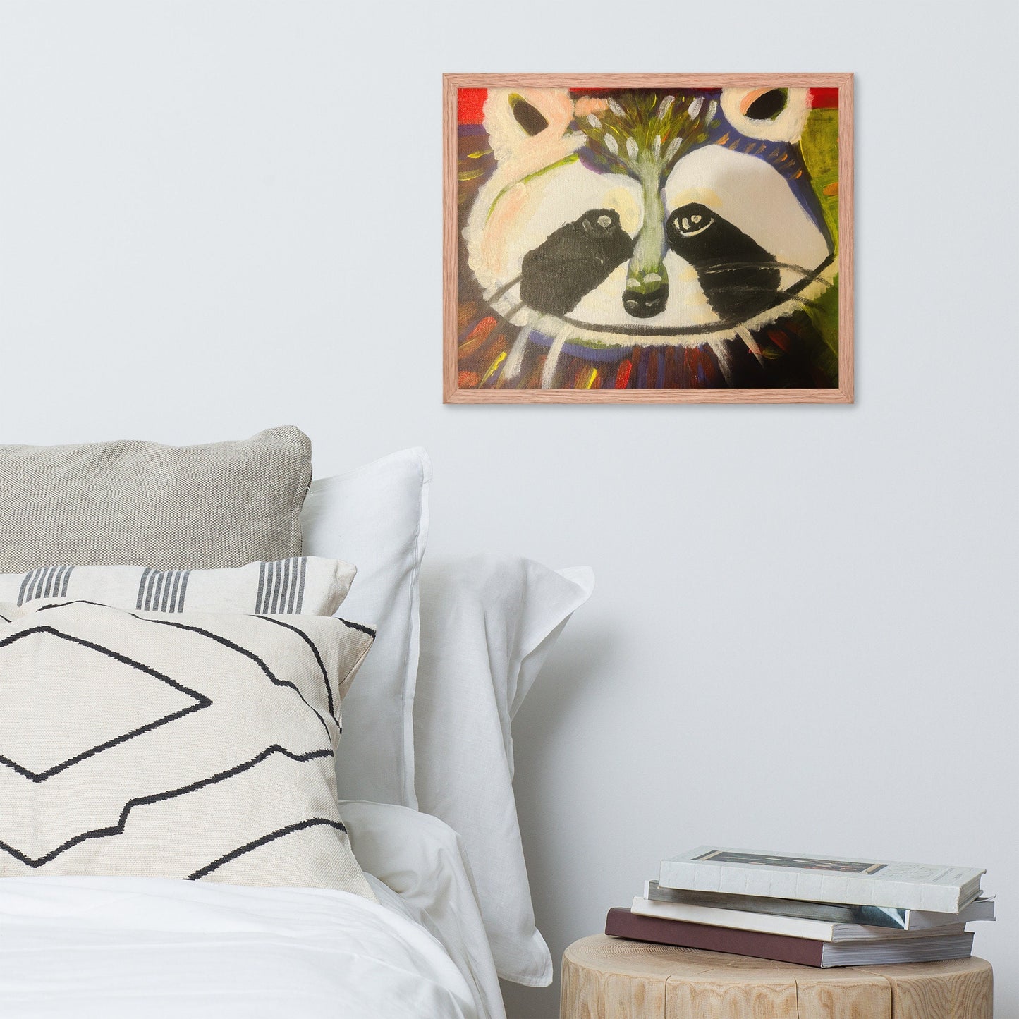 Ricky The Raccoon Framed Poster Art Print of Original Artwork